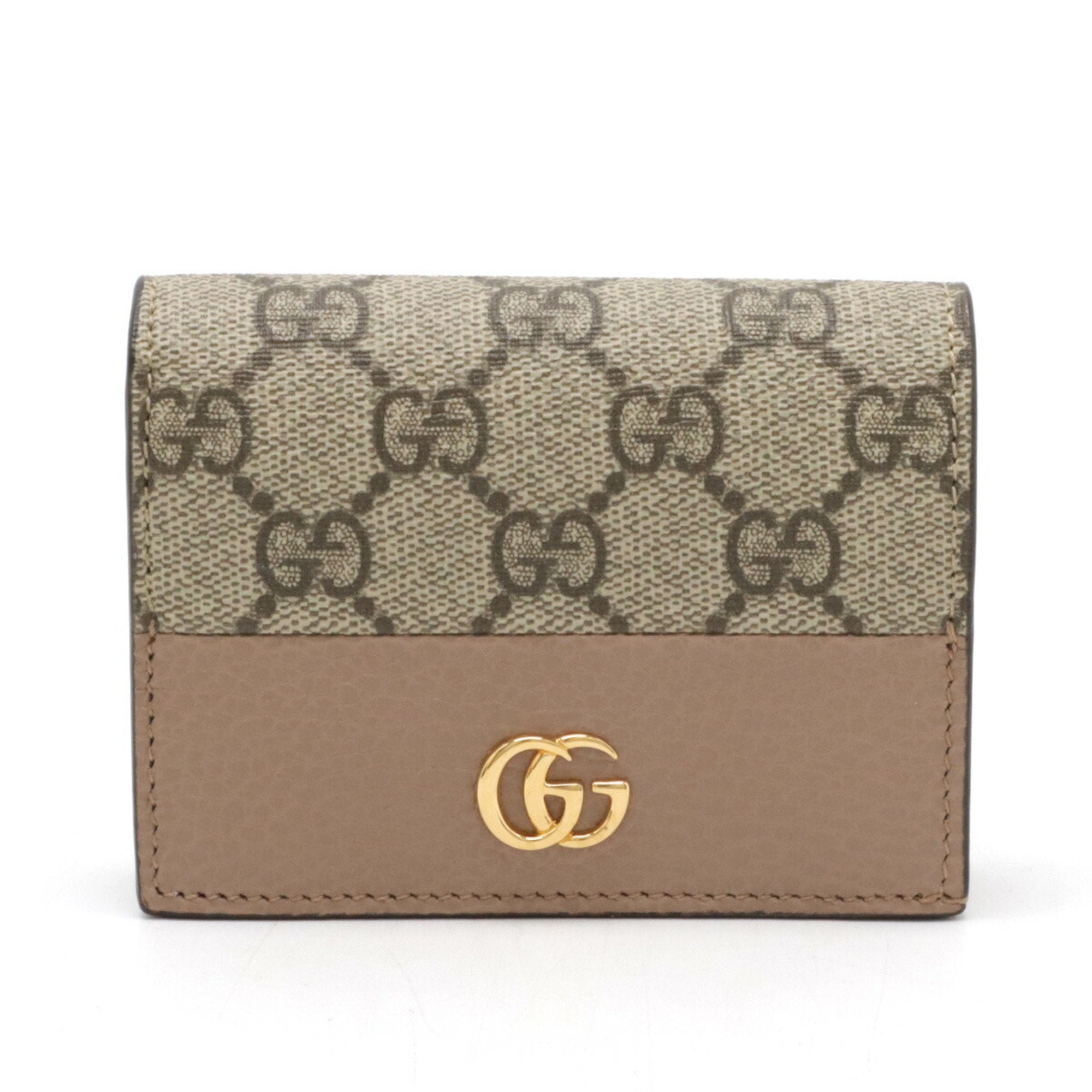 Gucci Beige Dusty Pink Pvc Leather Wallet (Bi-Fold) (Pre-Owned)