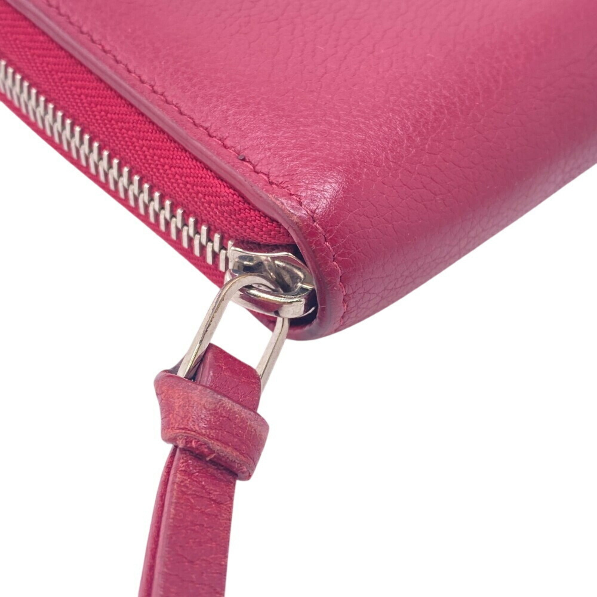 Louis Vuitton Wine Leather Long Wallet (Bi-Fold) (Pre-Owned)
