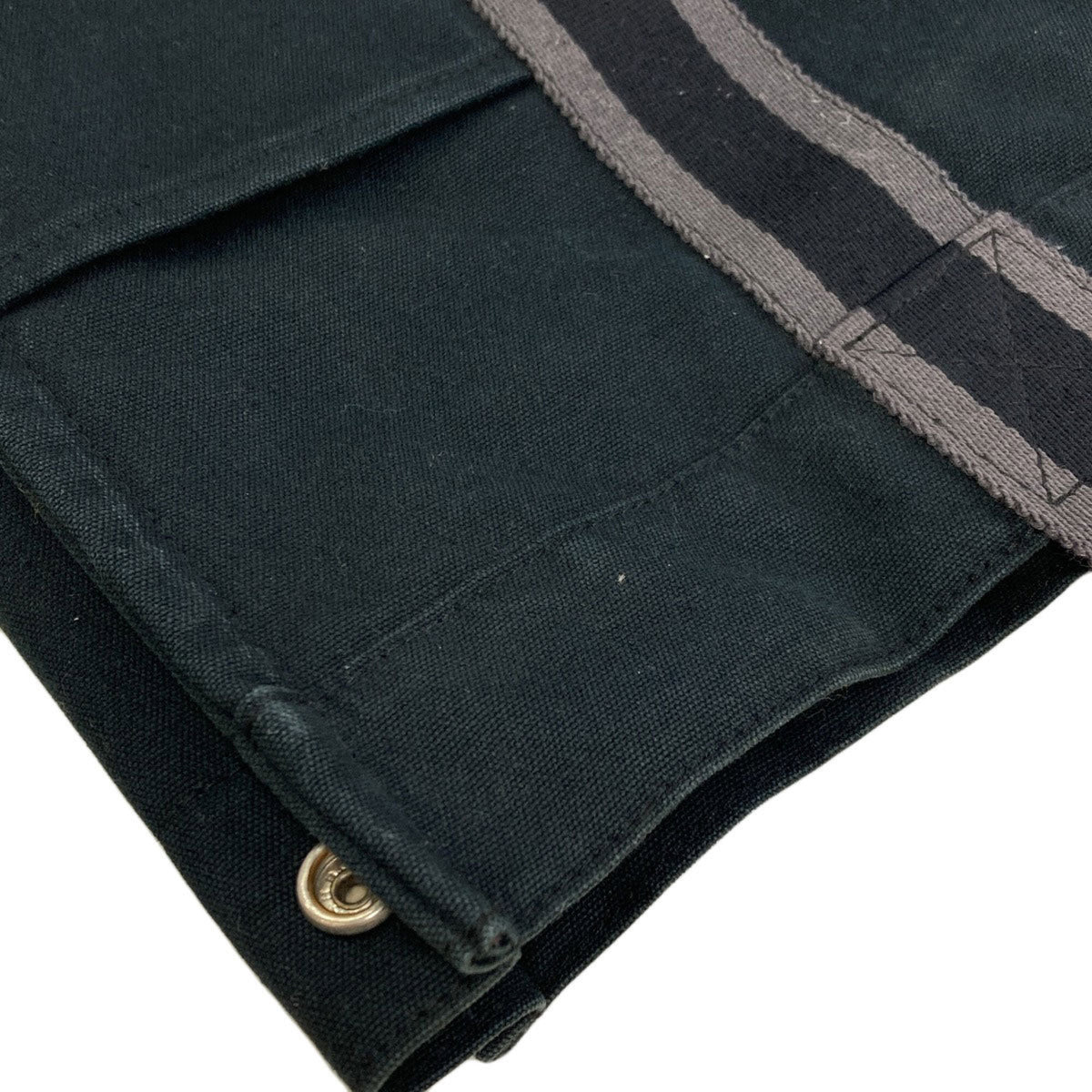 Hermes Black Canvas Handbag (Pre-Owned)