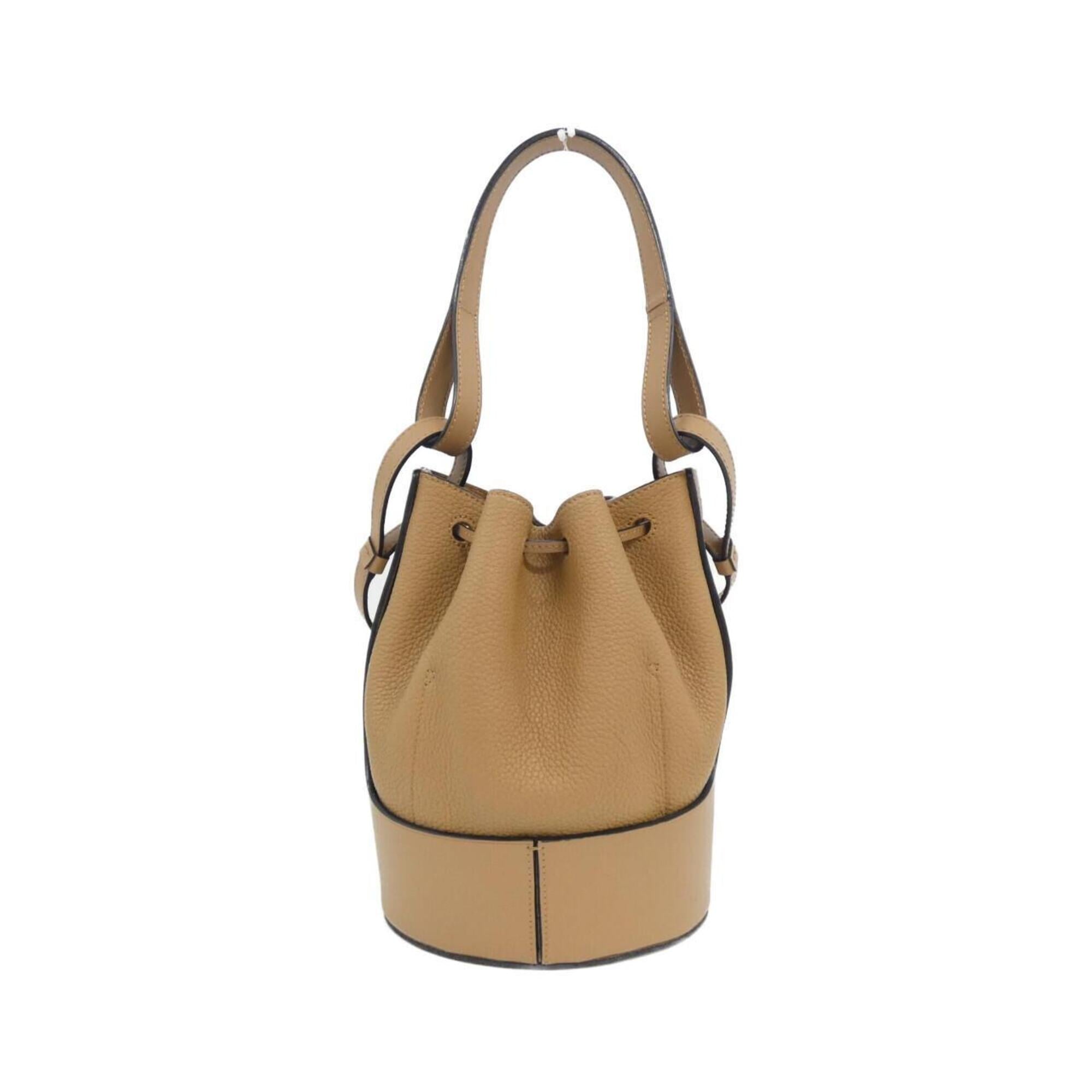 Loewe Brown Leather Handbag Shoulder Bag (Pre-Owned)