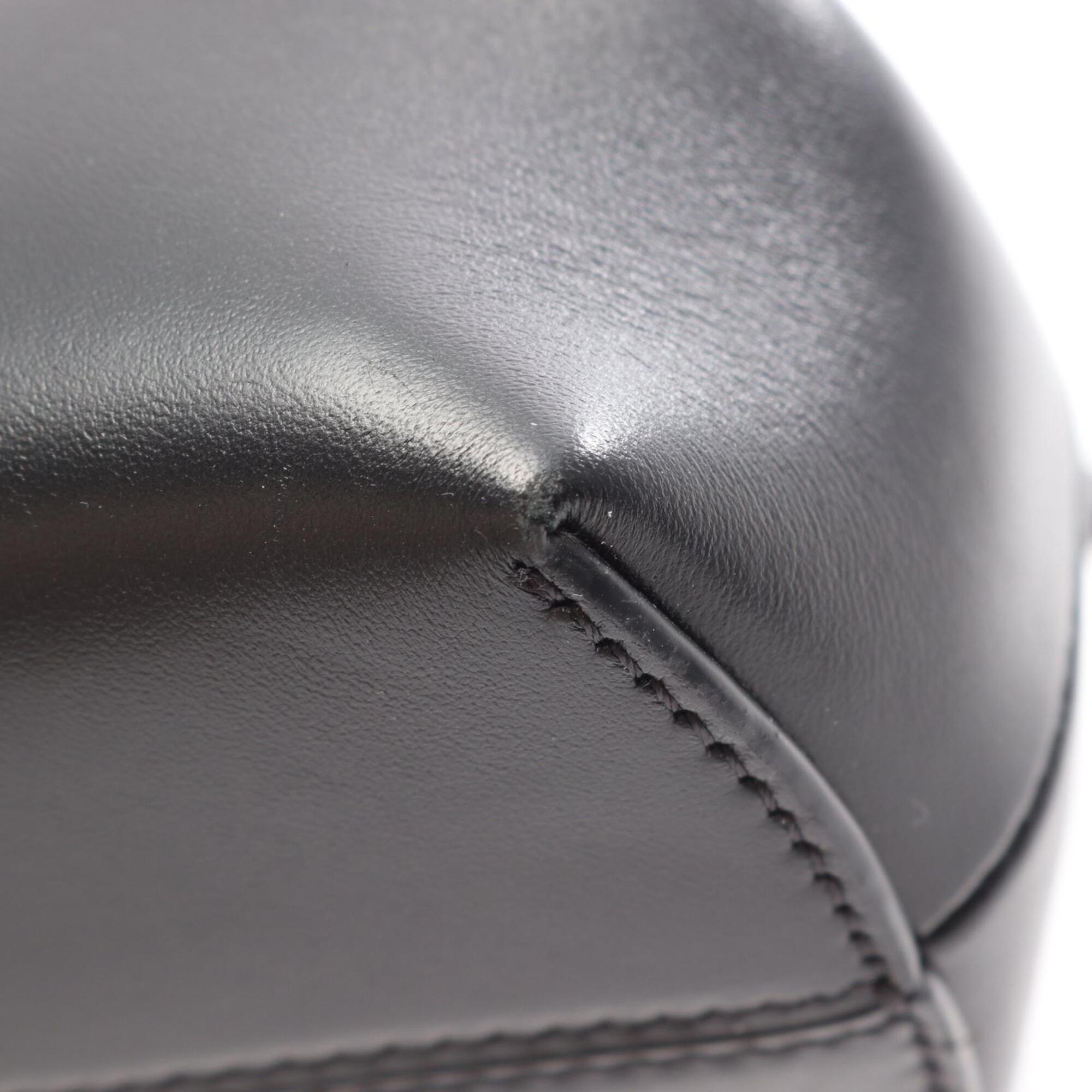 Fendi Black Leather Handbag Shoulder Bag (Pre-Owned)