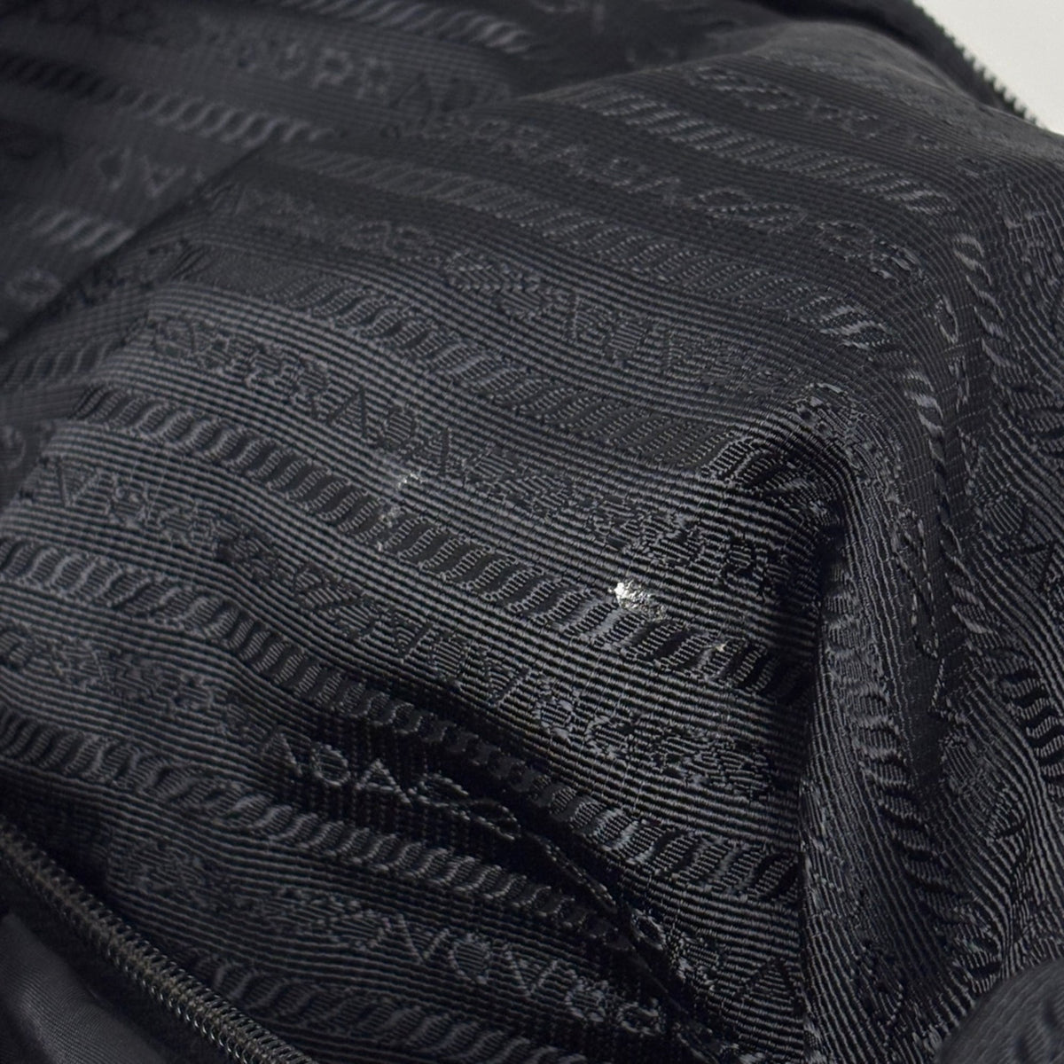 Prada Black Nylon Leather Handbag (Pre-Owned)