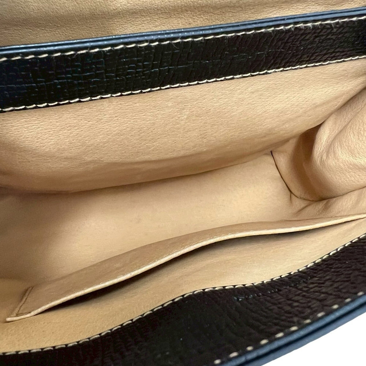 Loewe Black Brown Leather Handbag Shoulder Bag (Pre-Owned)