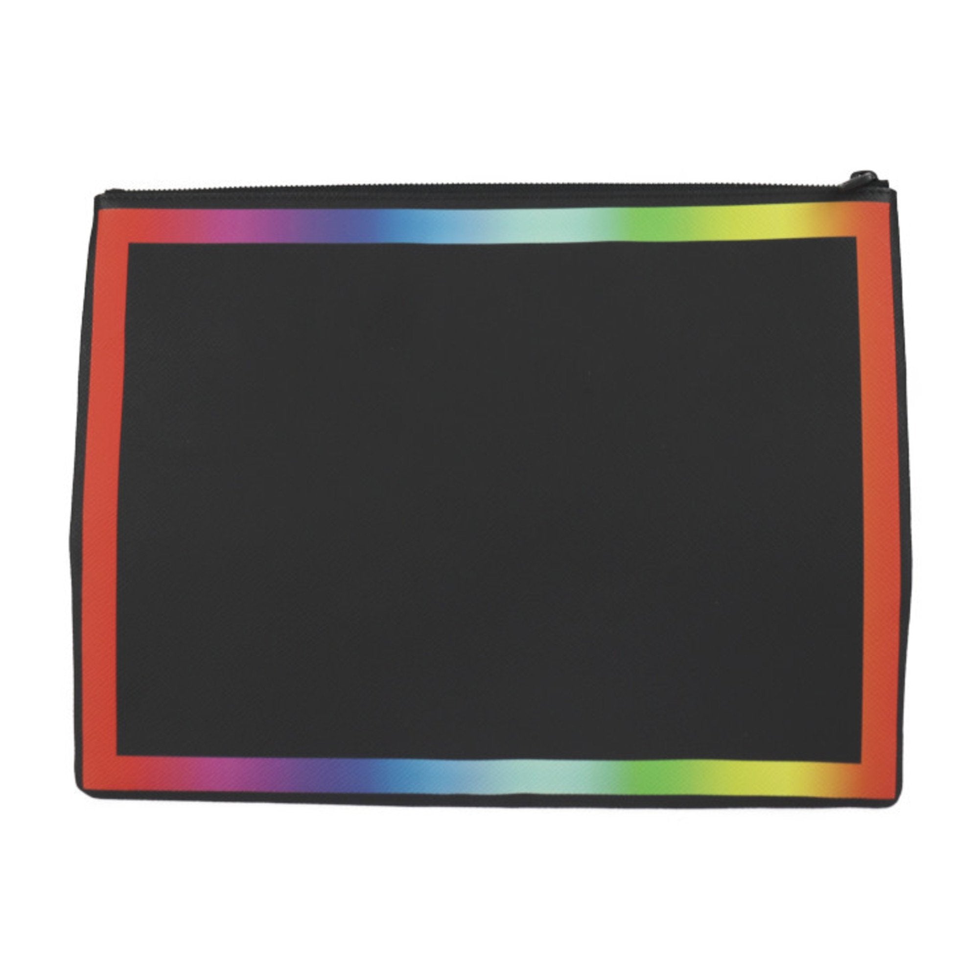 Louis Vuitton Black Multi-Color Taiga Leather Clutch Bag Handbag (Pre-Owned)