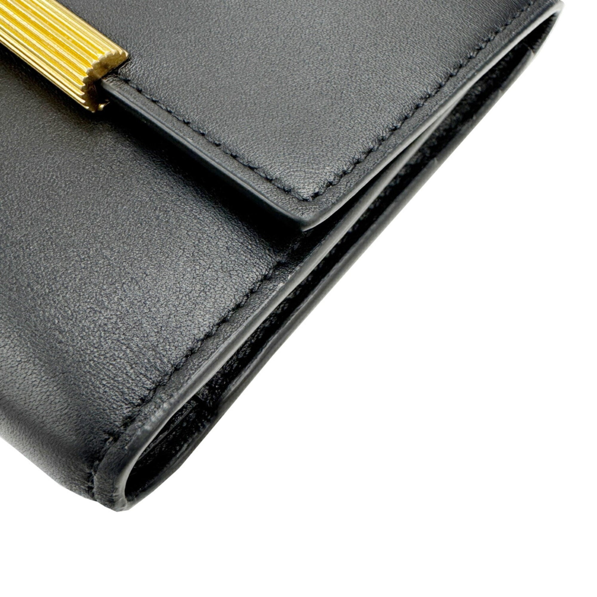 Bottega Veneta Black Wallet (Tri-Fold) (Pre-Owned)