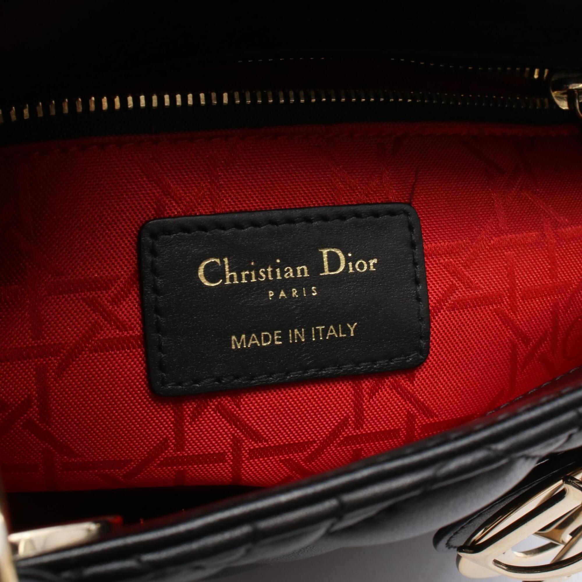 Christian Dior Black Leather Handbag (Pre-Owned)