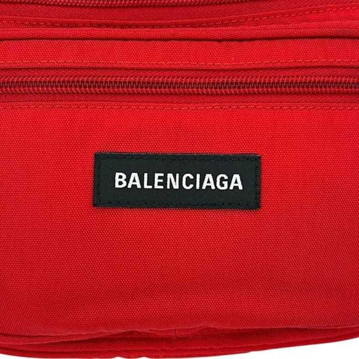 Balenciaga Red Color Canvas Sling Bag (Pre-Owned)