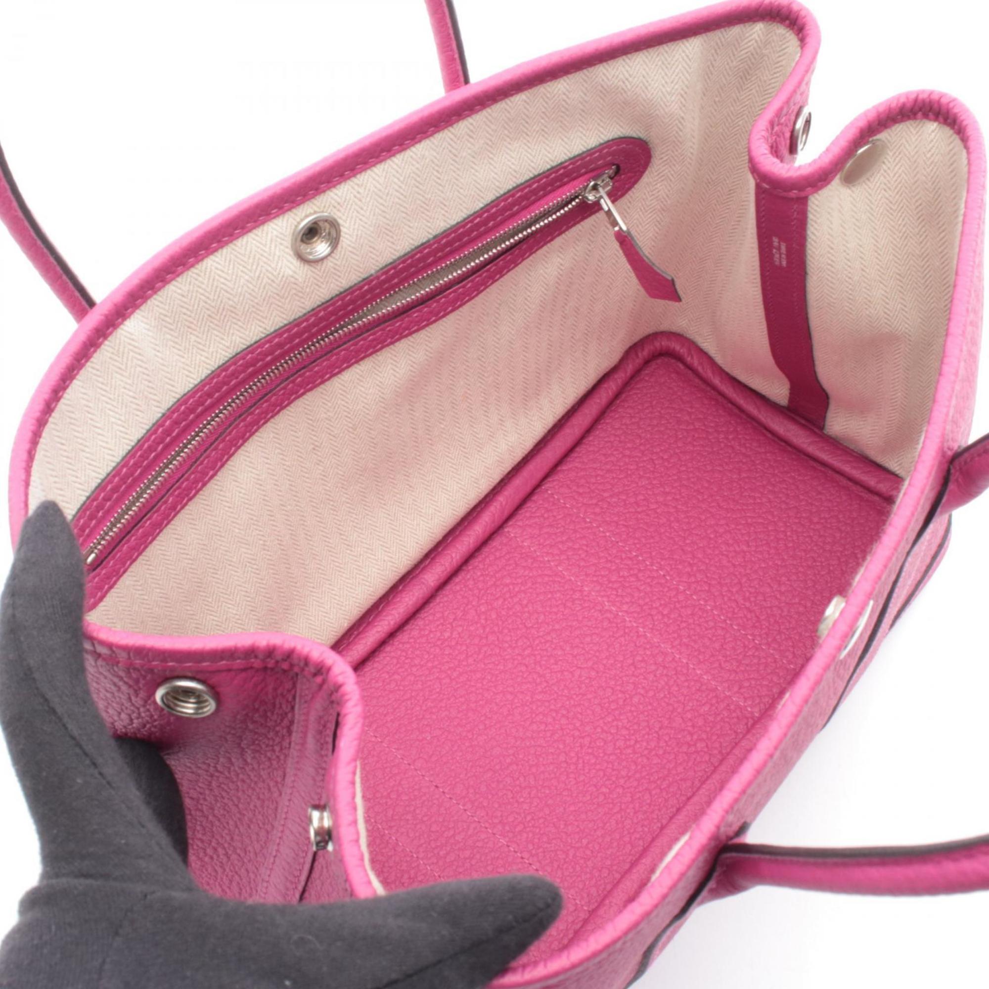 Hermes Pink Rose Purple Country Leather Leather Handbag Tote Bag (Pre-Owned)