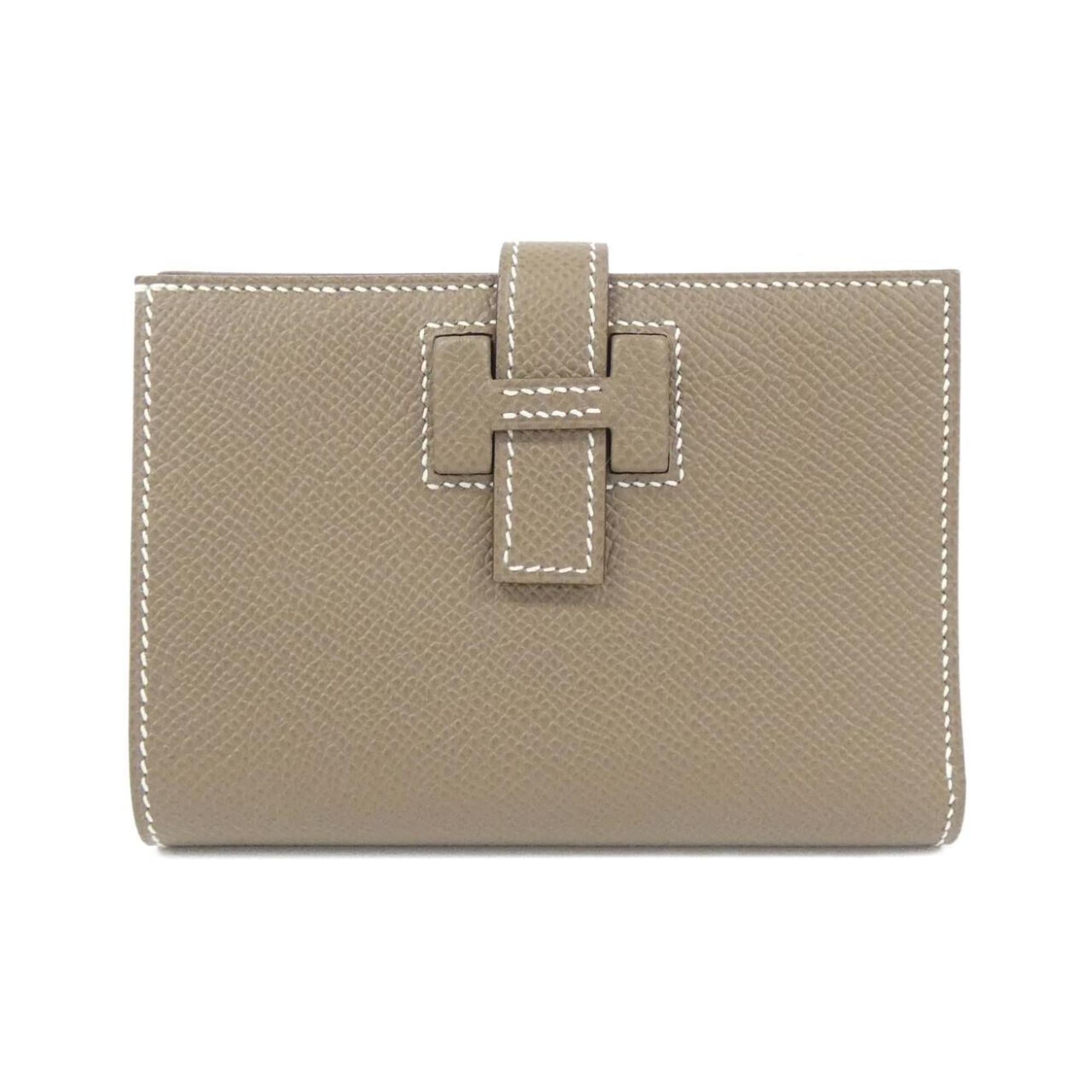 Hermes Etoupe Gray Epsom Leather Wallet (Bi-Fold) (Pre-Owned)