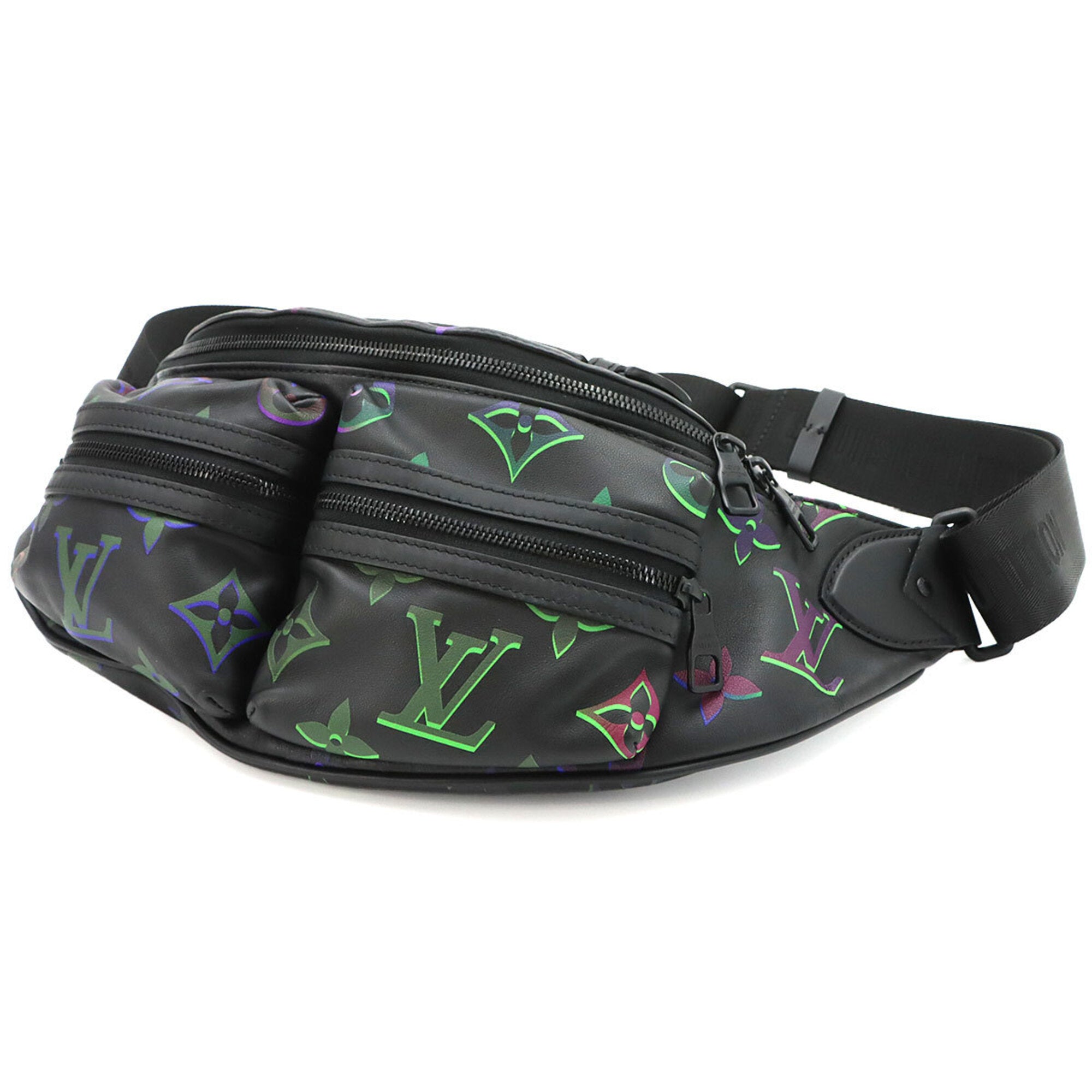 Louis Vuitton Black Monogram Leather Handbag Sling Bag (Pre-Owned)