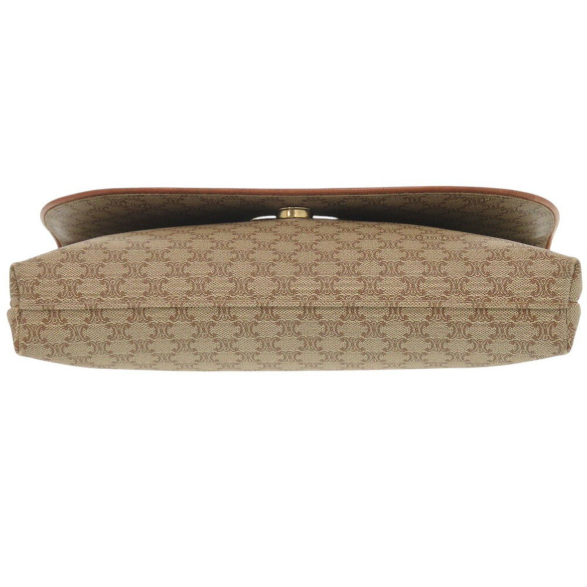 Celine Beige Pvc Leather Shoulder Bag (Pre-Owned)