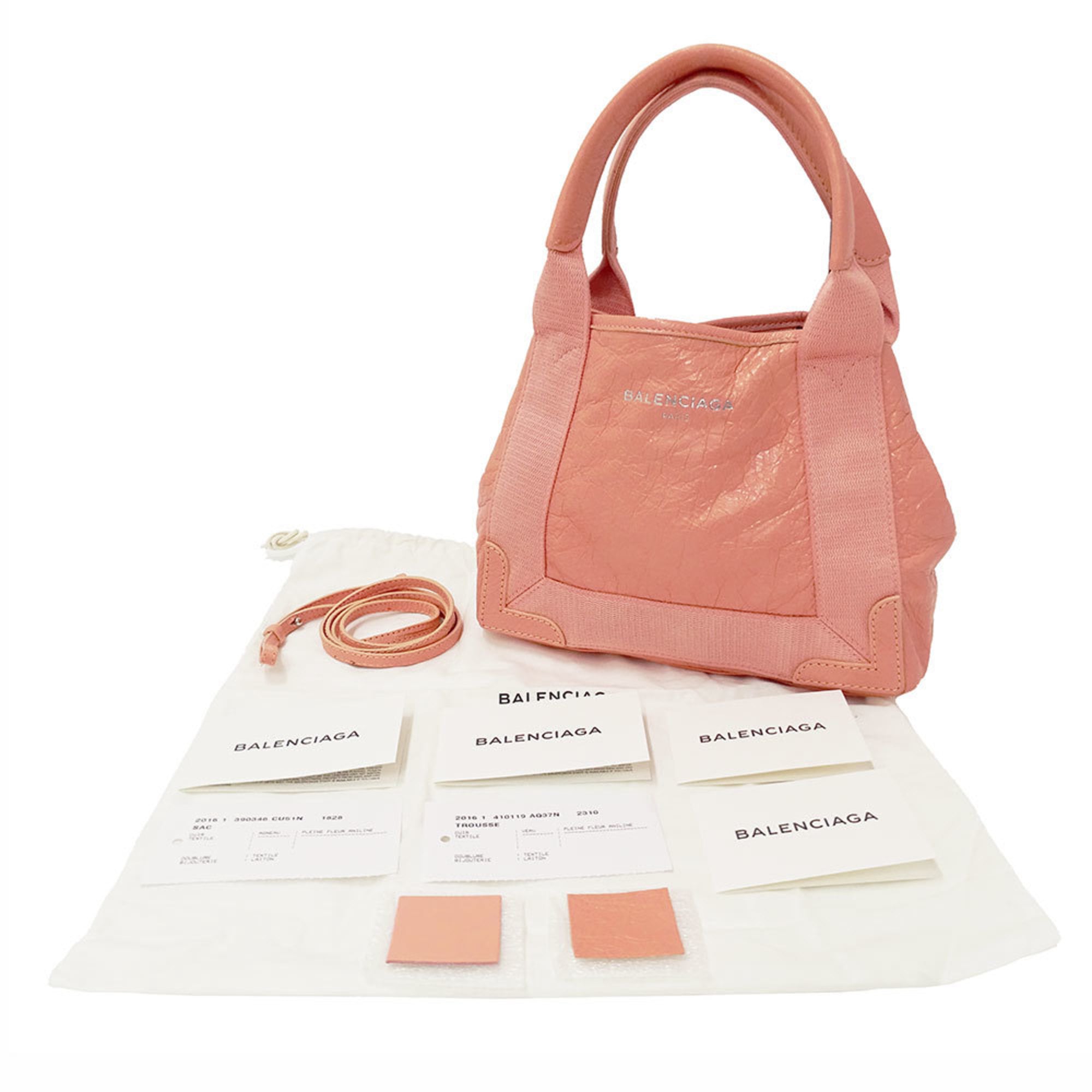 Balenciaga Salmon Pink Leather Handbag Shoulder Bag (Pre-Owned)
