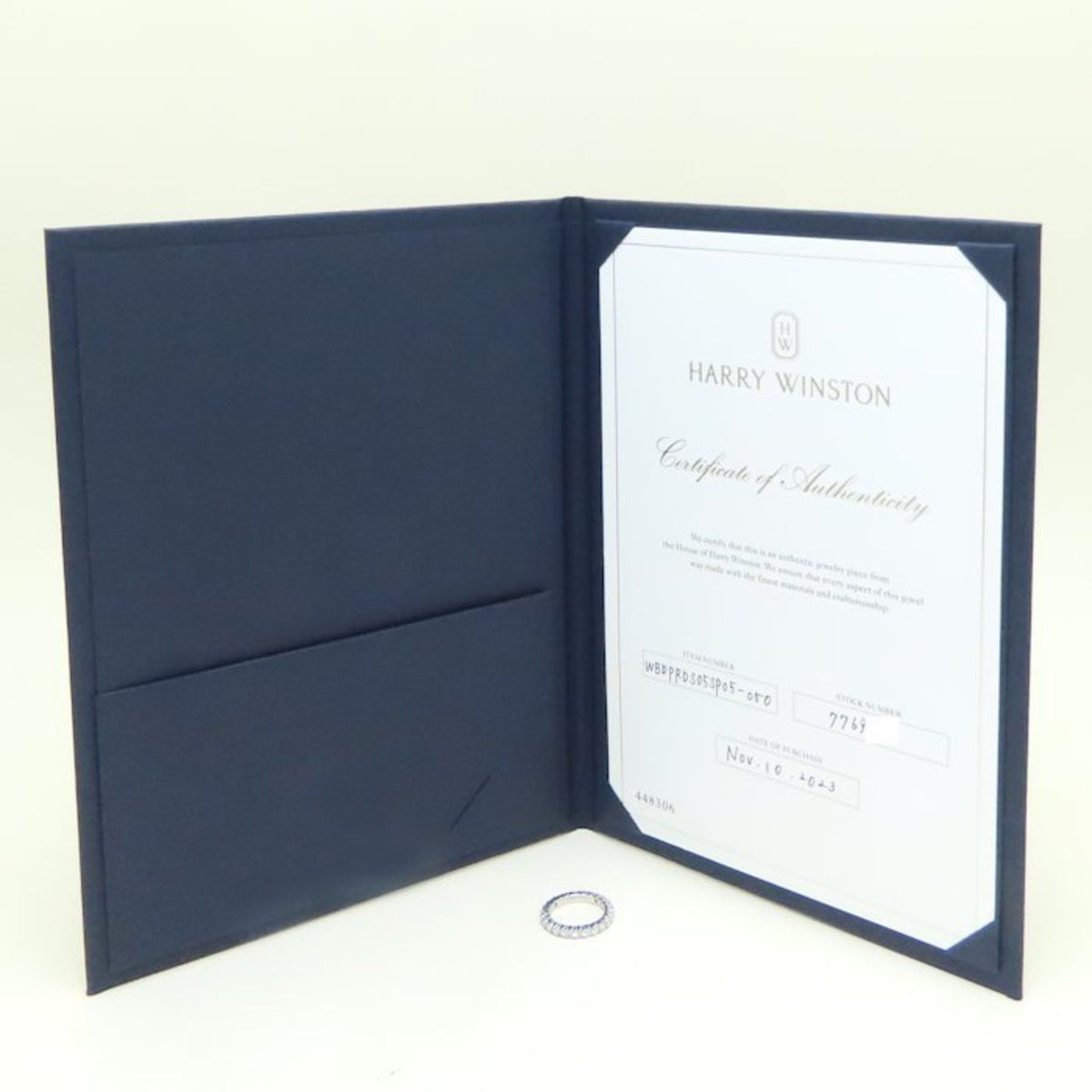 Harry Winston Platinum 950 Band Ring (Pre-Owned)
