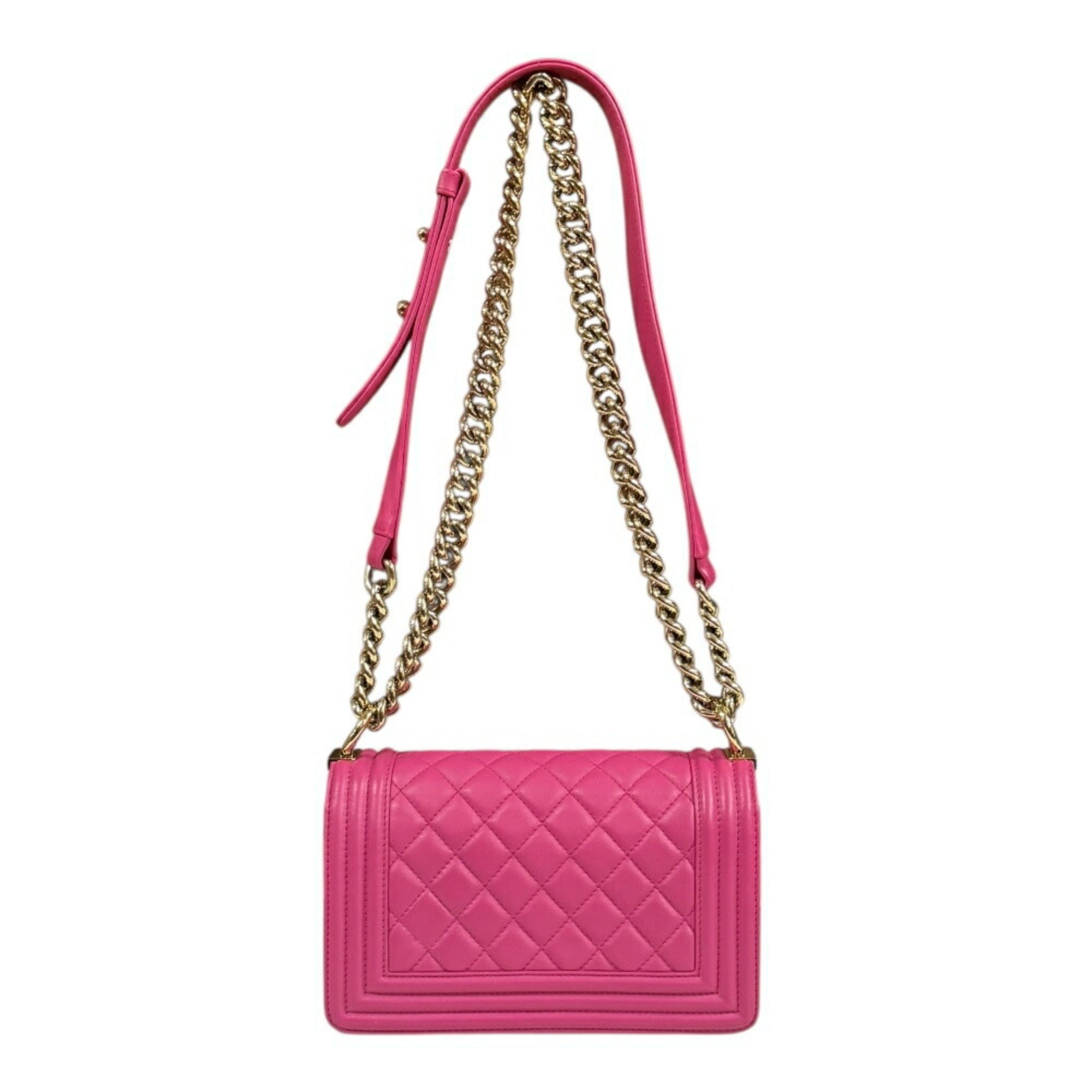 Chanel Pink Leather Shoulder Bag (Pre-Owned)
