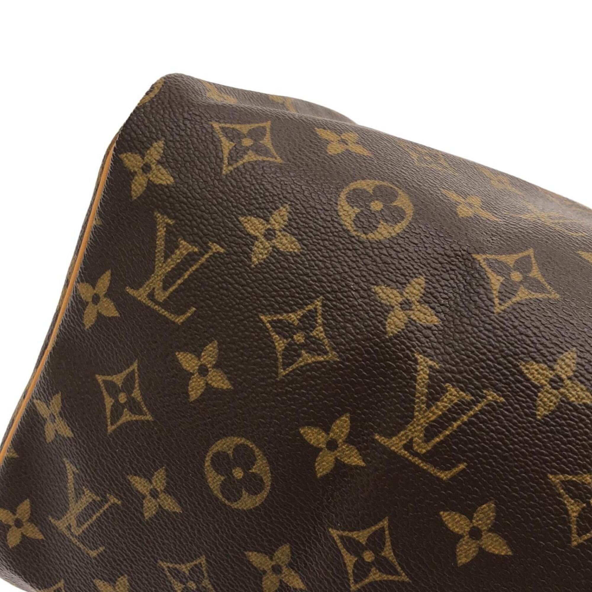 Louis Vuitton Marron Coated Canvas Boston Bag (Pre-Owned)
