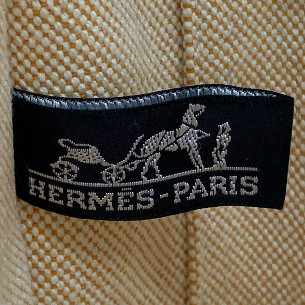 Hermes Orange Canvas Tote Bag (Pre-Owned)