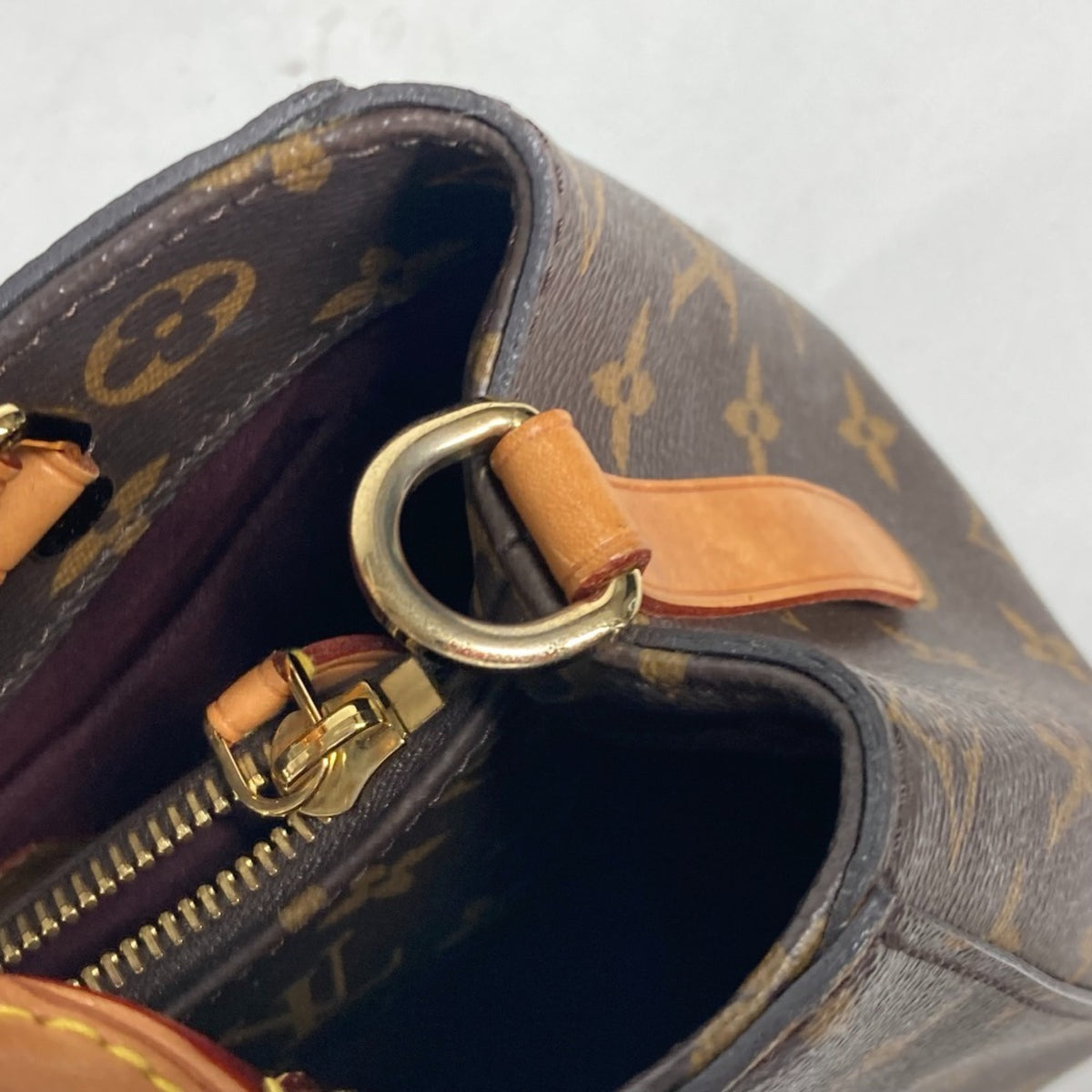 Louis Vuitton Brown Monogram Monogram Handbag Shoulder Bag Tote Bag (Pre-Owned)
