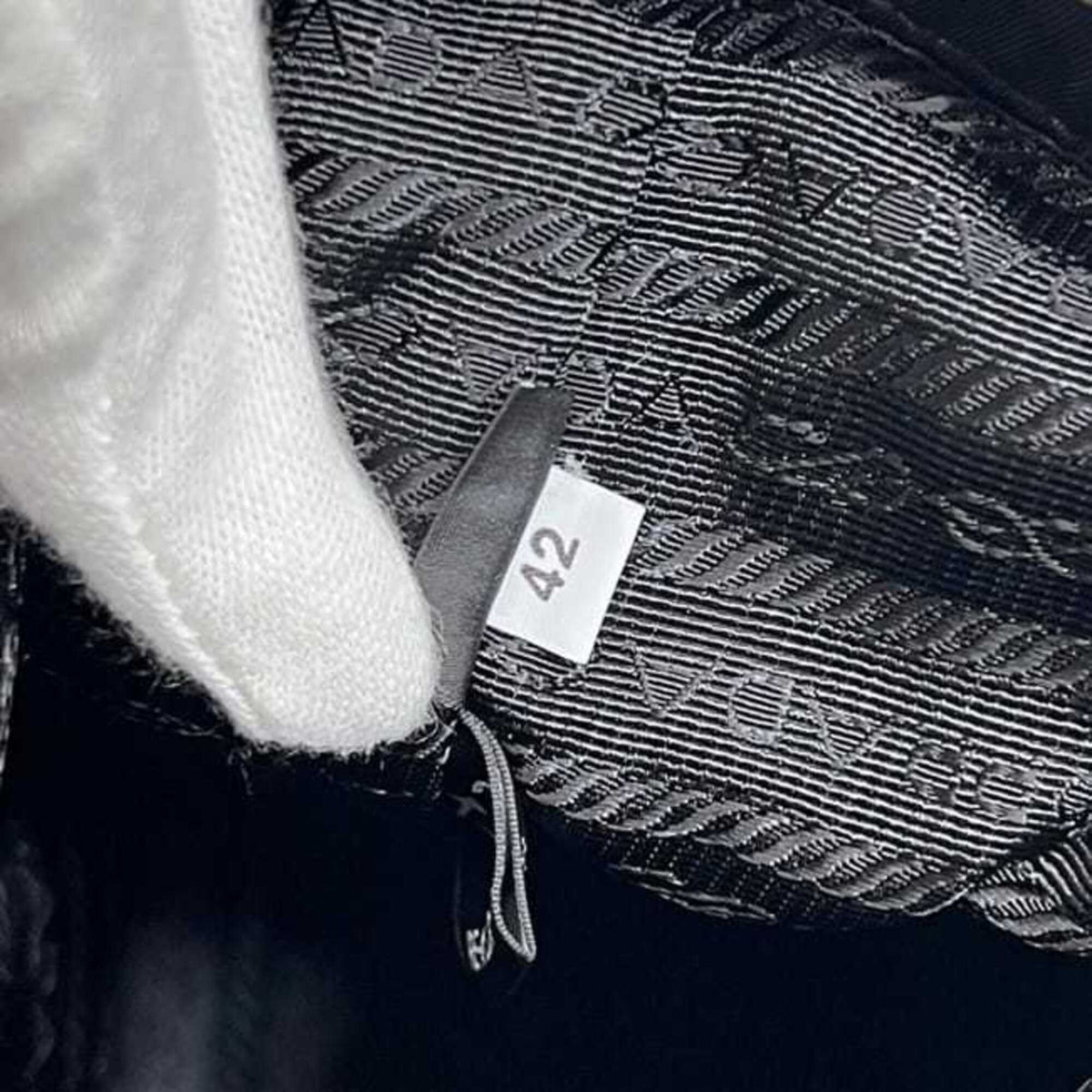 Prada Black Nero Nylon Saffiano Handbag Pouch (Pre-Owned)