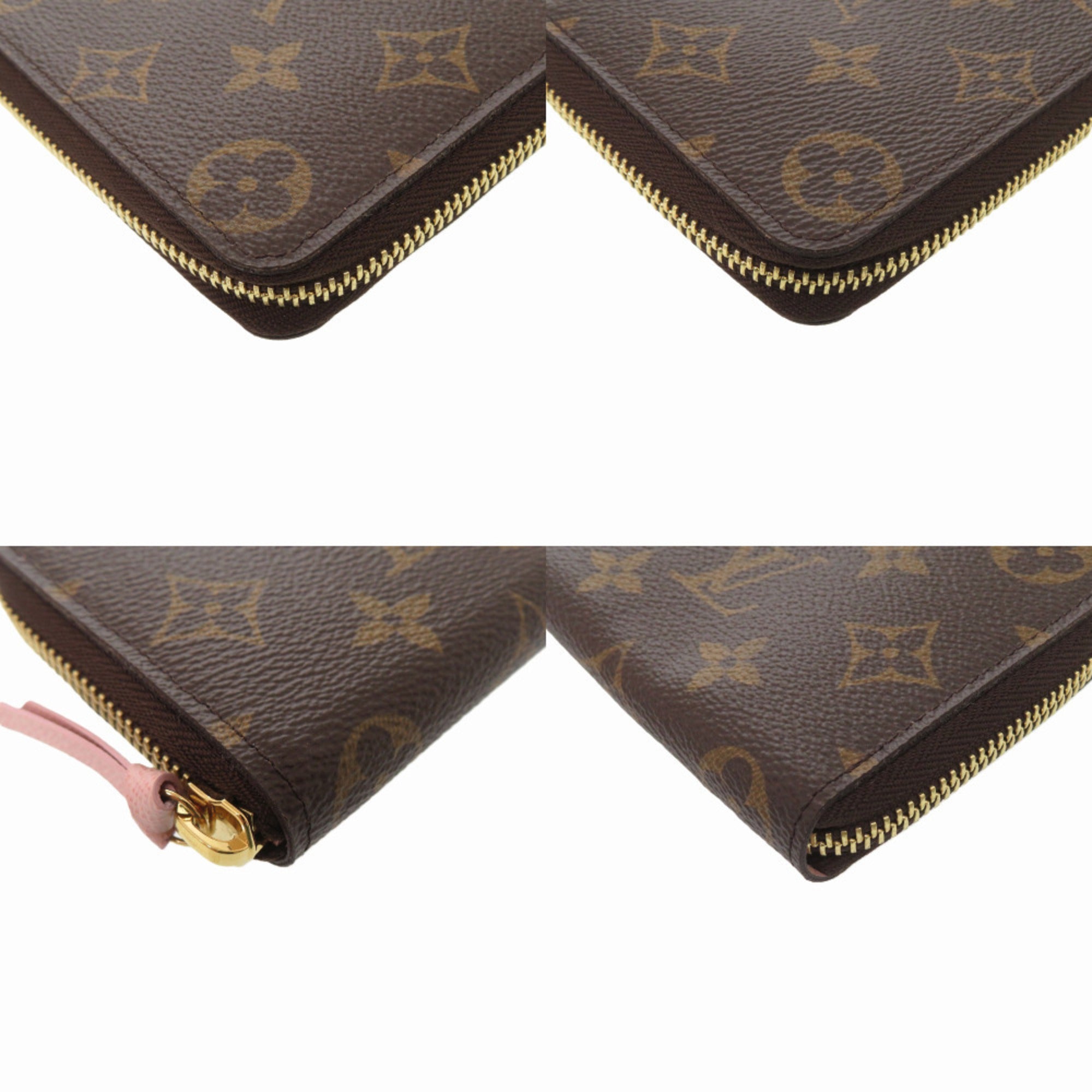 Louis Vuitton Brown Monogram Rose Ballerine Monogram Long Wallet (Bi-Fold) (Pre-Owned)