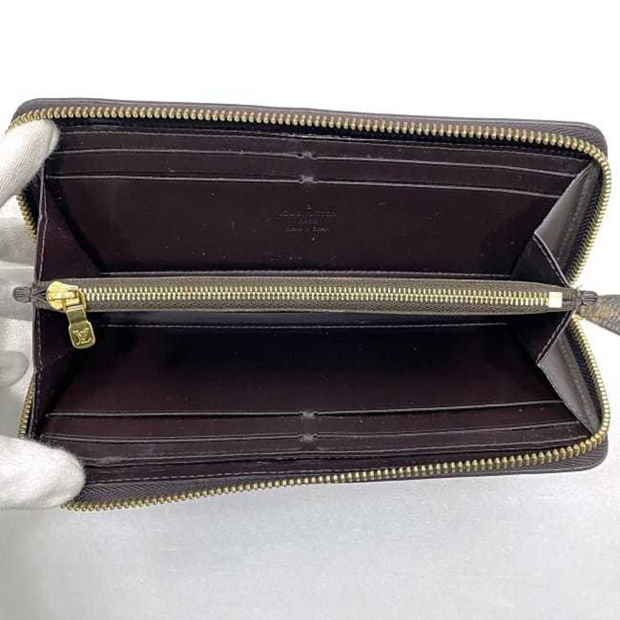 Louis Vuitton Amarante Bordeaux Brown Patent Leather Monogram Canvas Coin Purse/Coin Case (Pre-Owned)