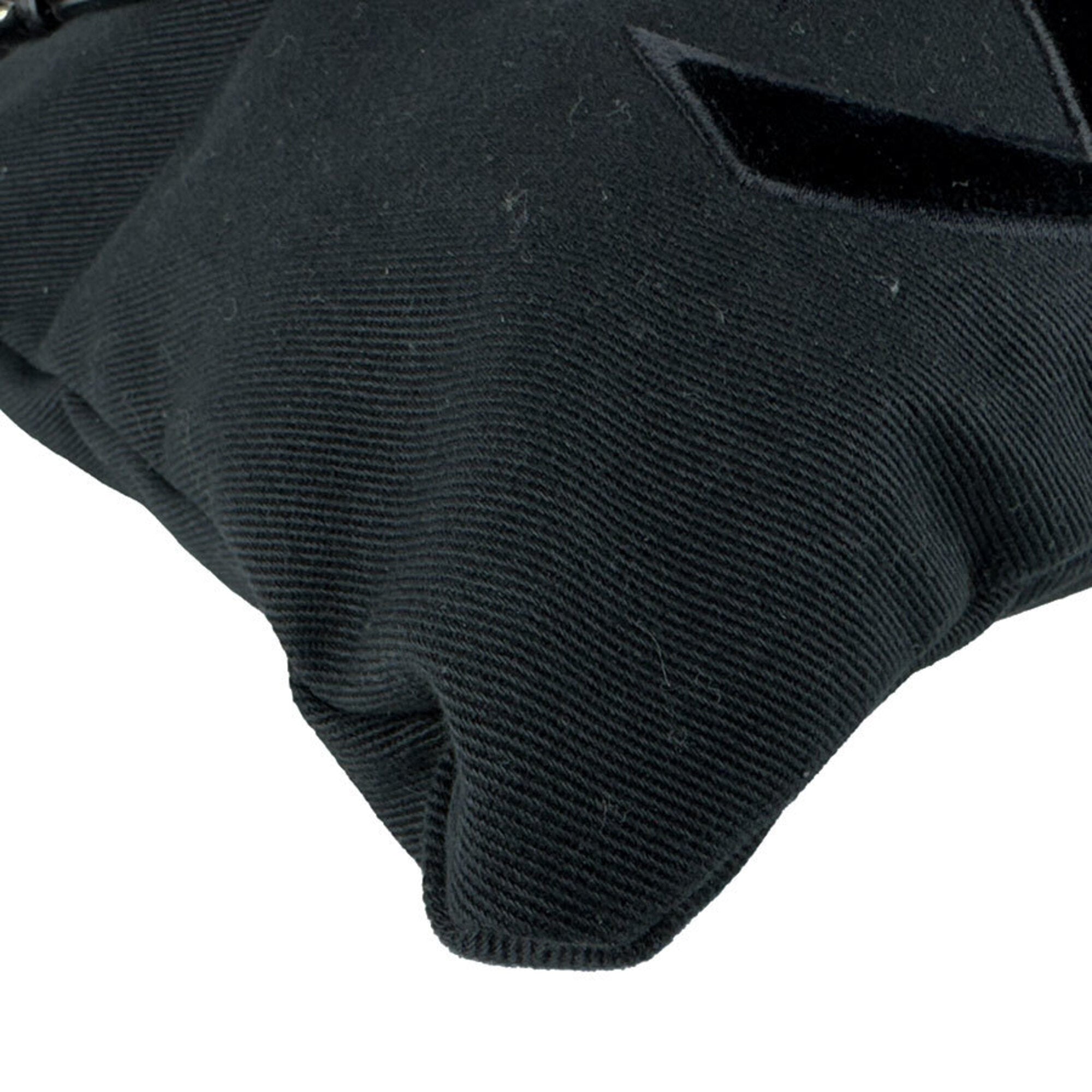 Saint Laurent Black Canvas Handbag (Pre-Owned)