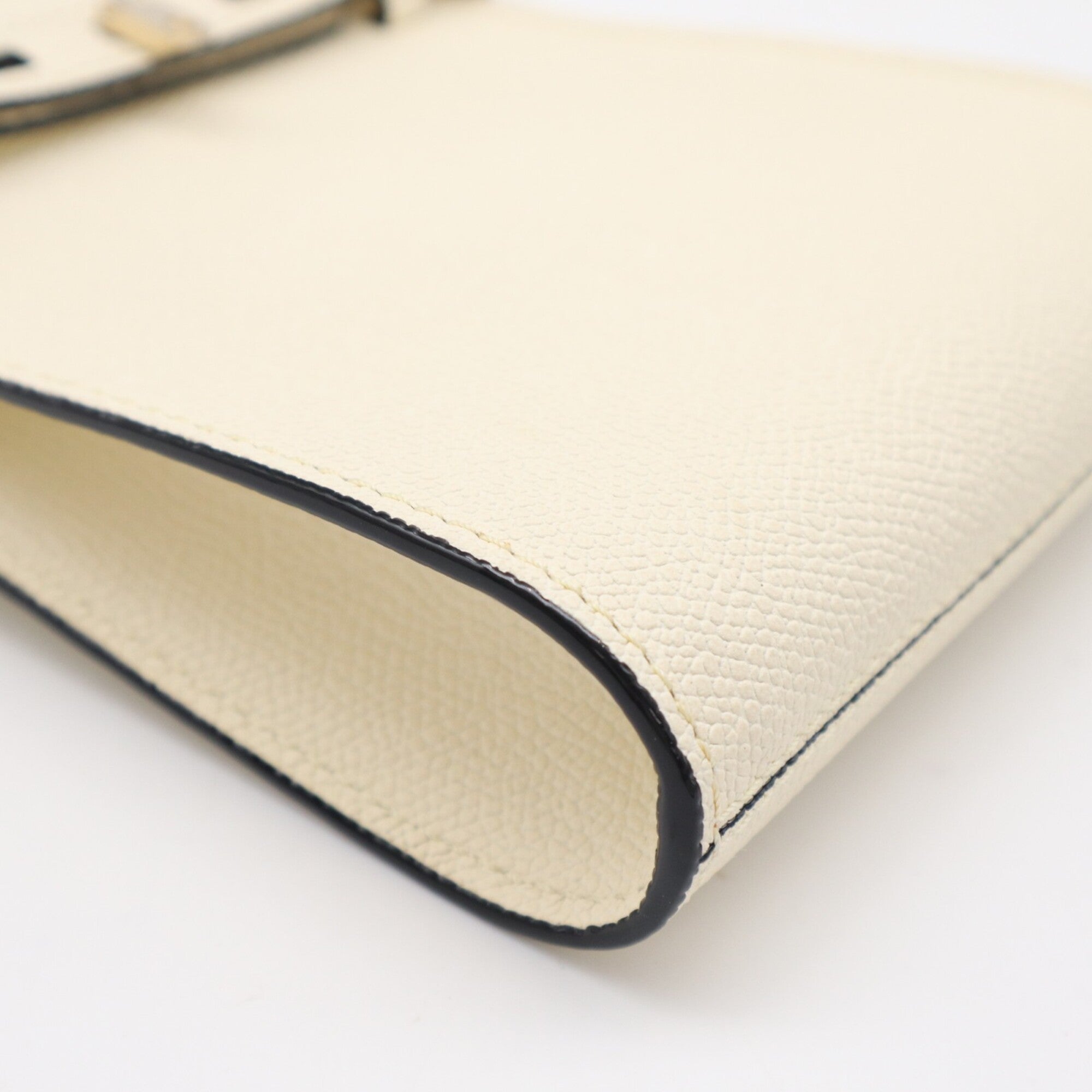 Valextra White Leather Shoulder Bag (Pre-Owned)