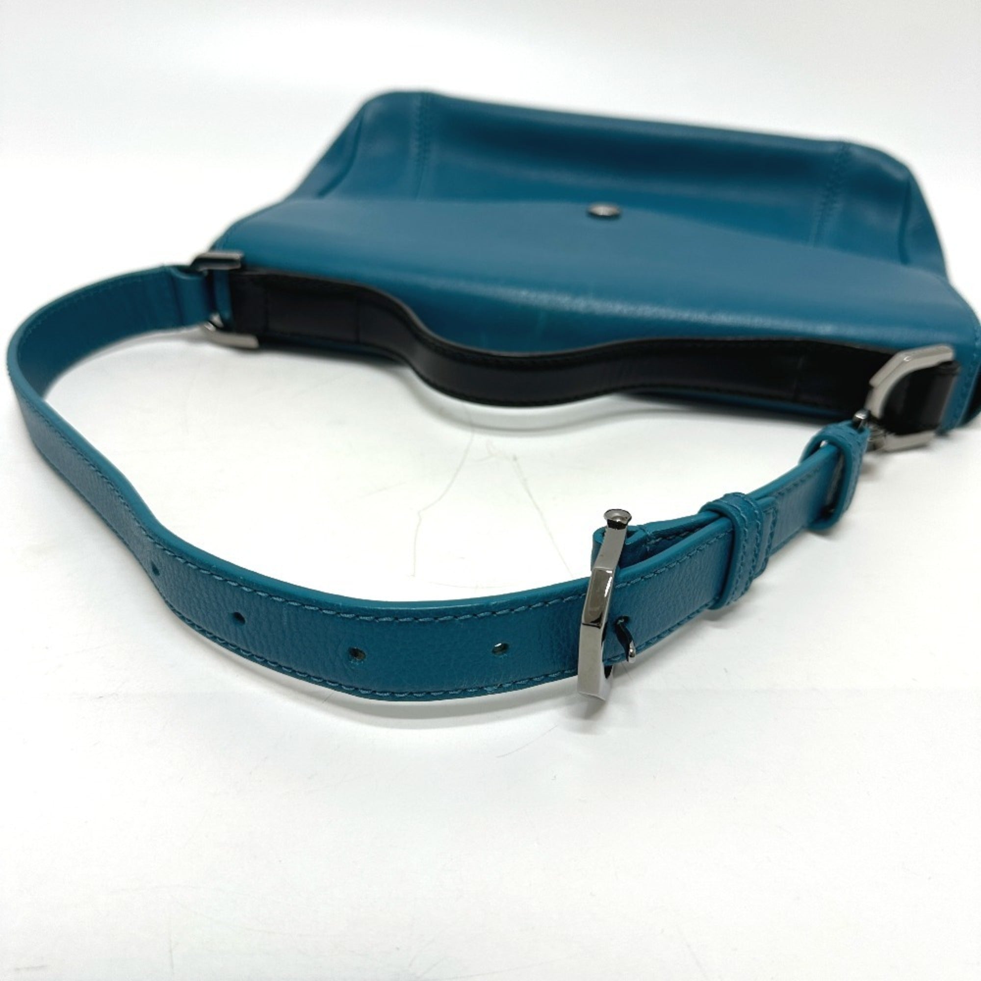 Bvlgari Blue Turquoise Leather Handbag (Pre-Owned)