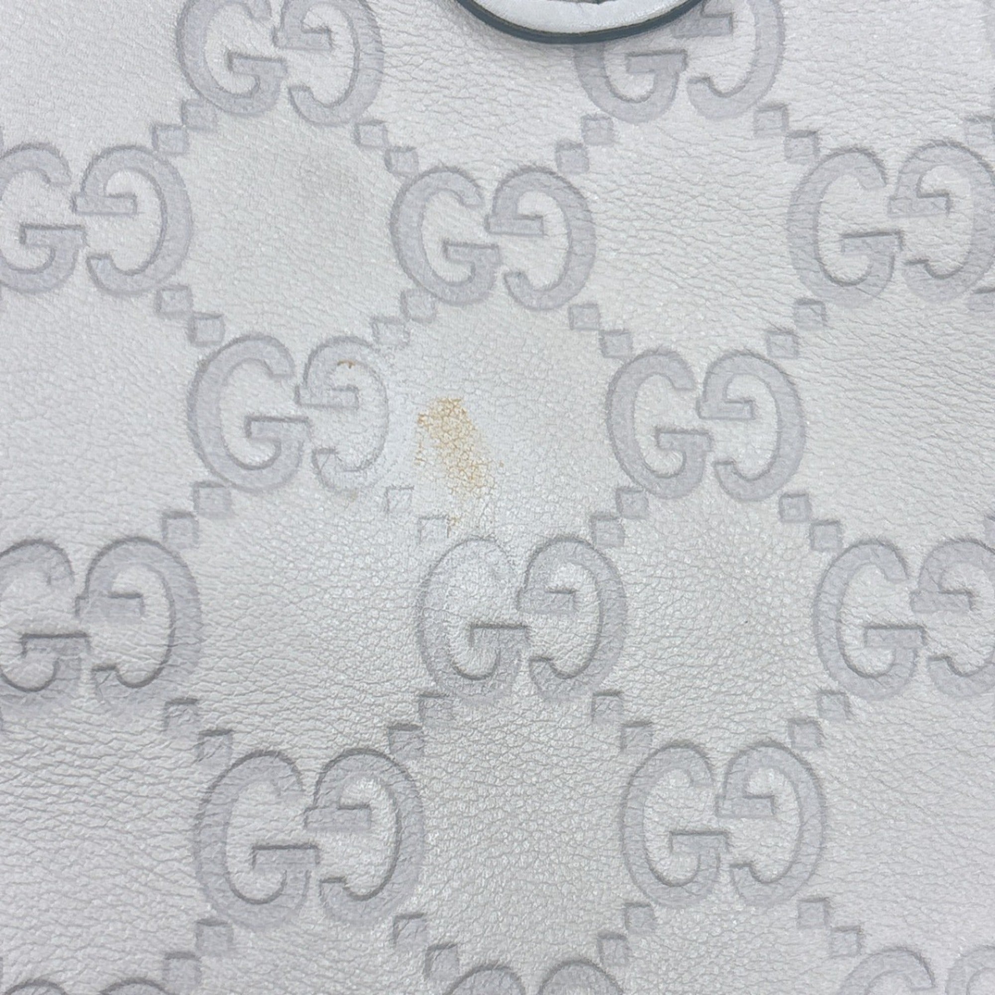 Gucci Beige Leather Shoulder Bag Tote Bag (Pre-Owned)