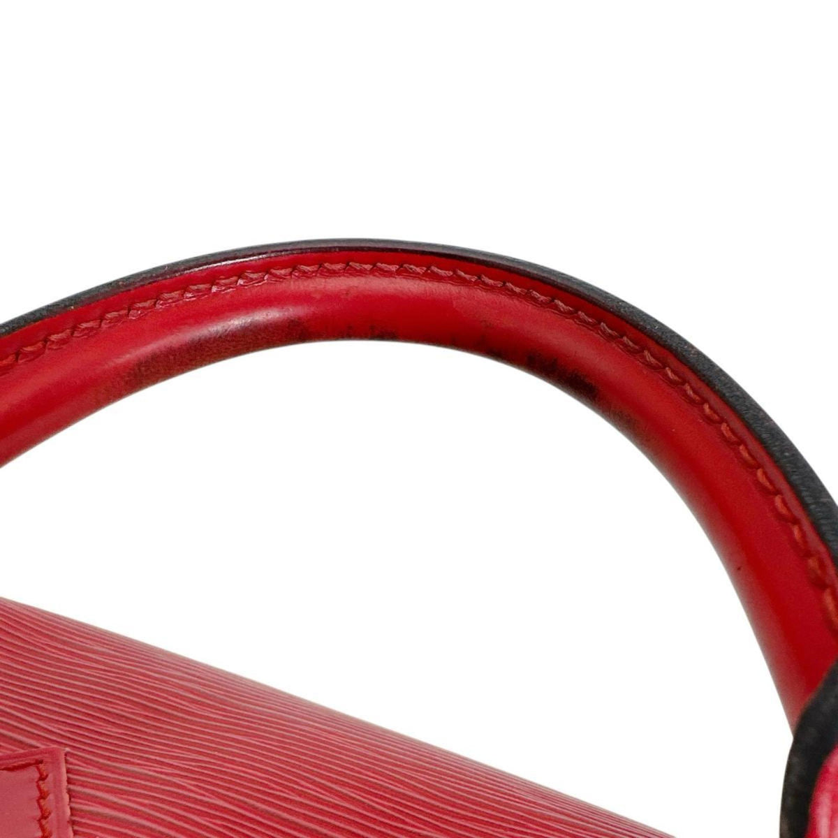 Louis Vuitton Castilian Red Red Color Epi Leather Handbag (Pre-Owned)