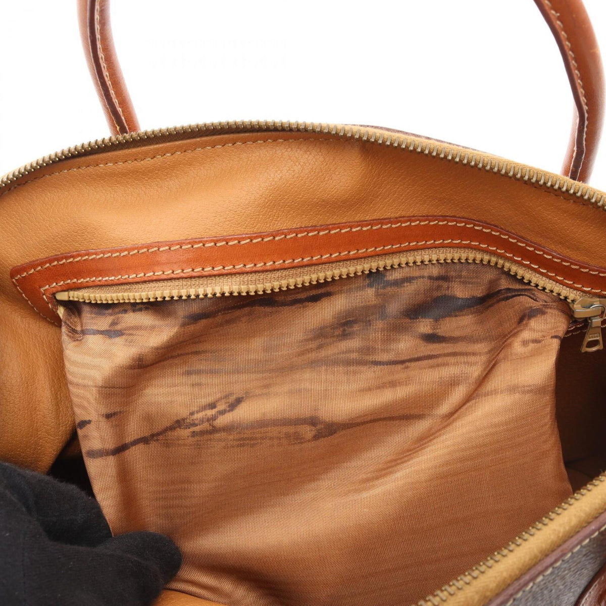 Celine Brown Coated Canvas Leather Handbag (Pre-Owned)
