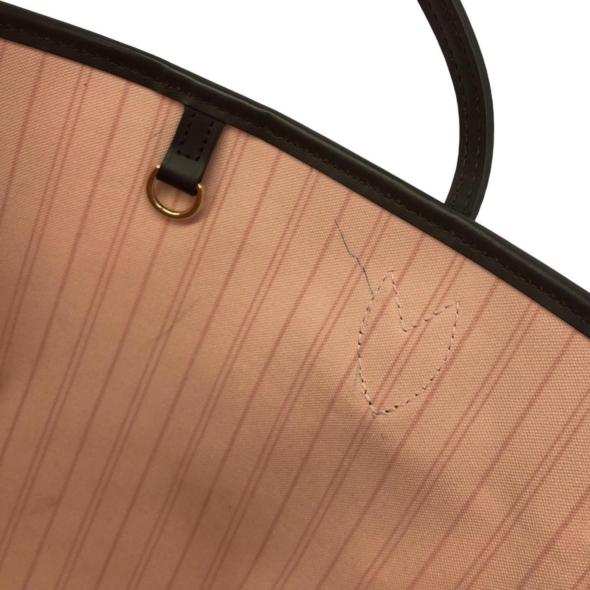 Louis Vuitton Damier Ebene Rose Ballerine Coated Canvas Handbag (Pre-Owned)