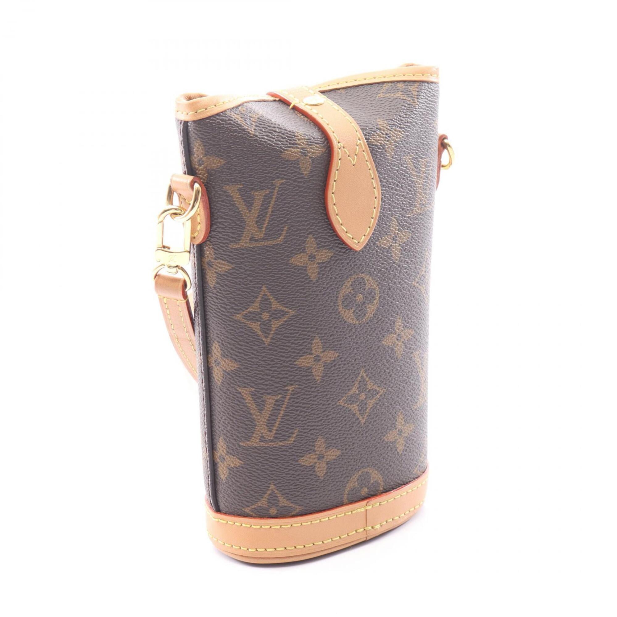 Louis Vuitton Monogram Brown Coated Canvas Leather Shoulder Bag (Pre-Owned)