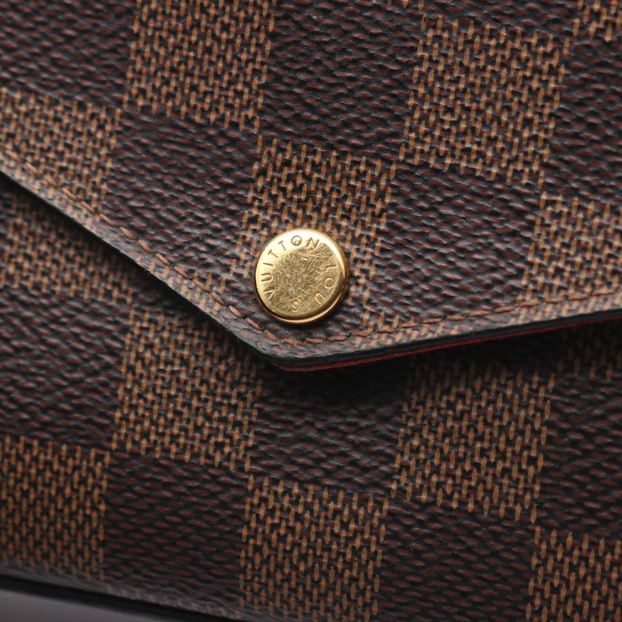 Louis Vuitton Brown Damier Canvas Ebene Coated Canvas Pochette Shoulder Bag (Pre-Owned)