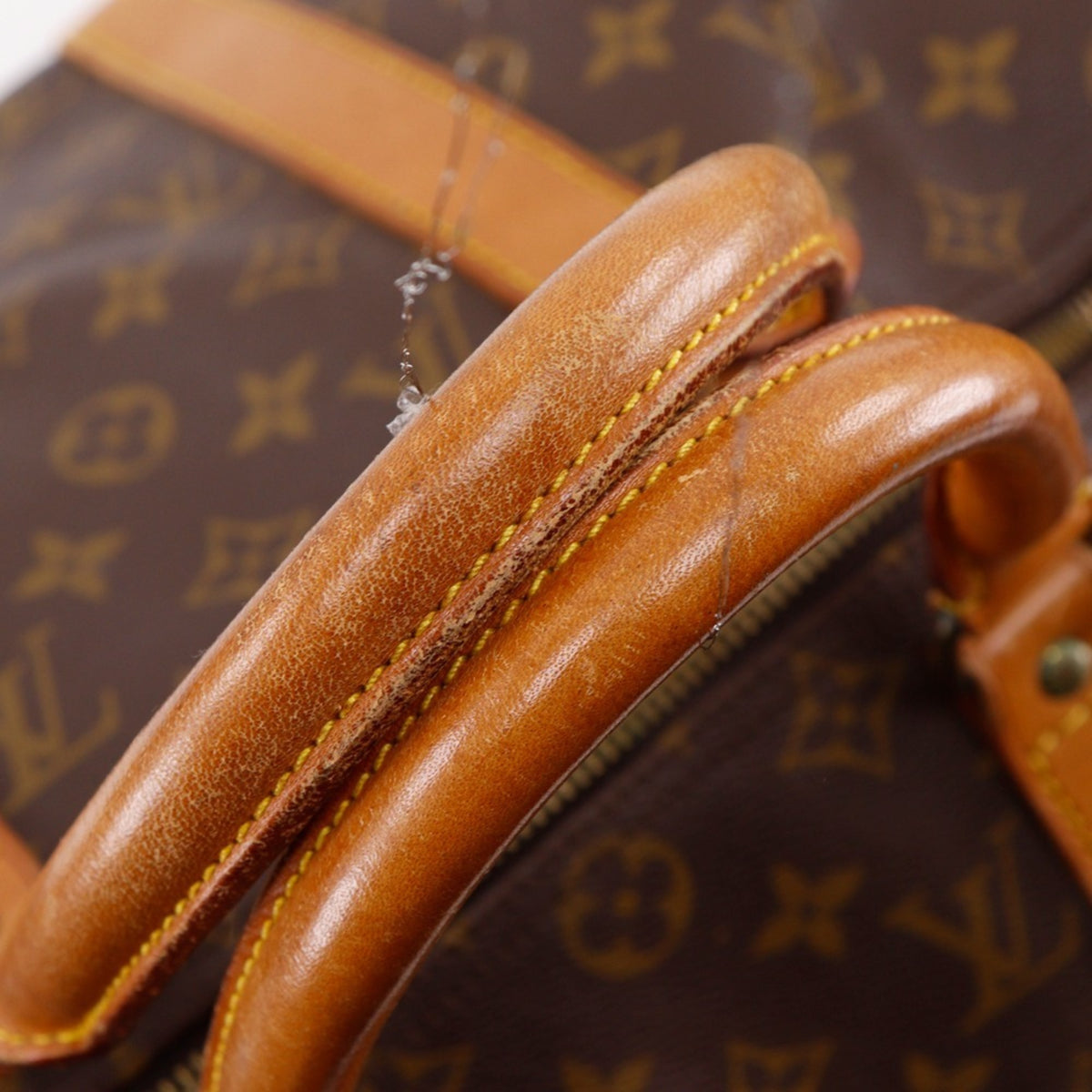 Louis Vuitton Brown Monogram Canvas Boston Bag (Pre-Owned)