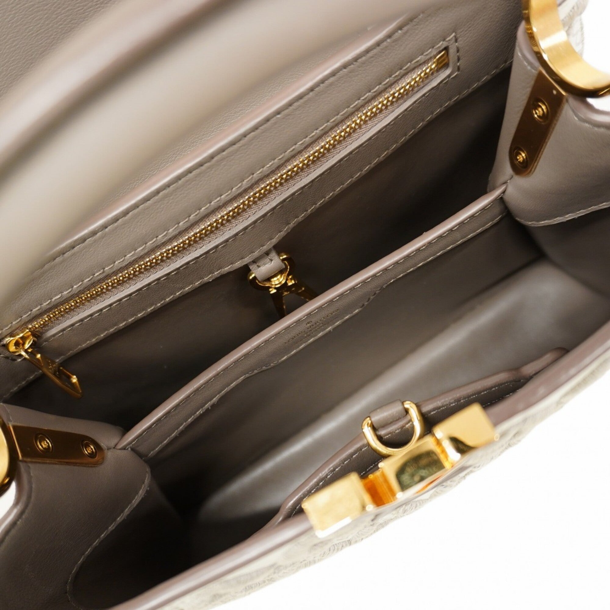 Louis Vuitton Taupe Handbag (Pre-Owned)