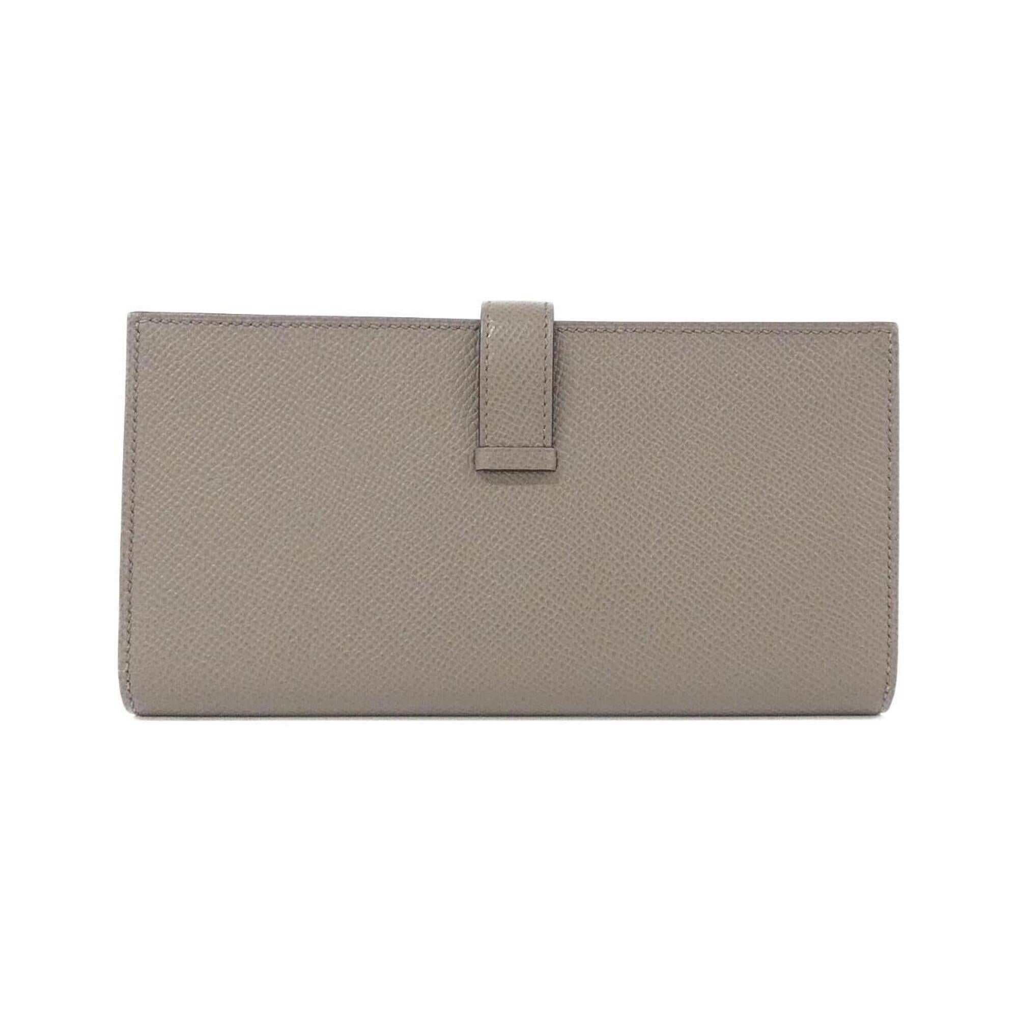 Hermes Bearn Etoupe Gray Epsom Leather Wallet (Bi-Fold) (Pre-Owned)