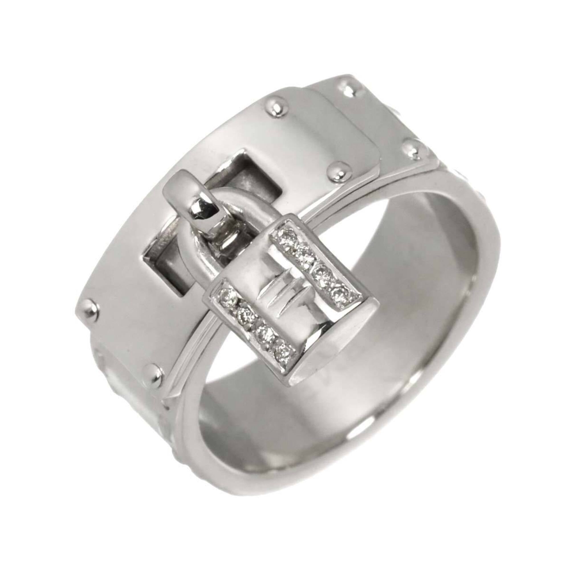 Hermes White Gold (18K) Band Ring (Pre-Owned)