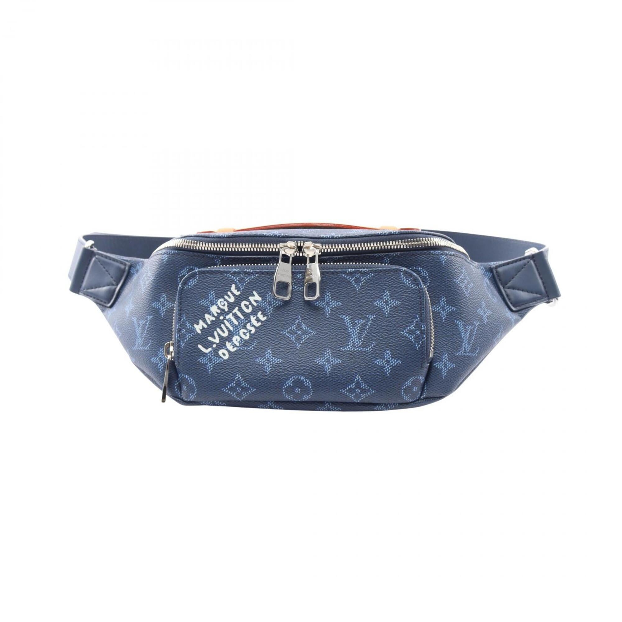 Louis Vuitton Navy Ocean Coated Canvas Fanny Pack Sling Bag (Pre-Owned)