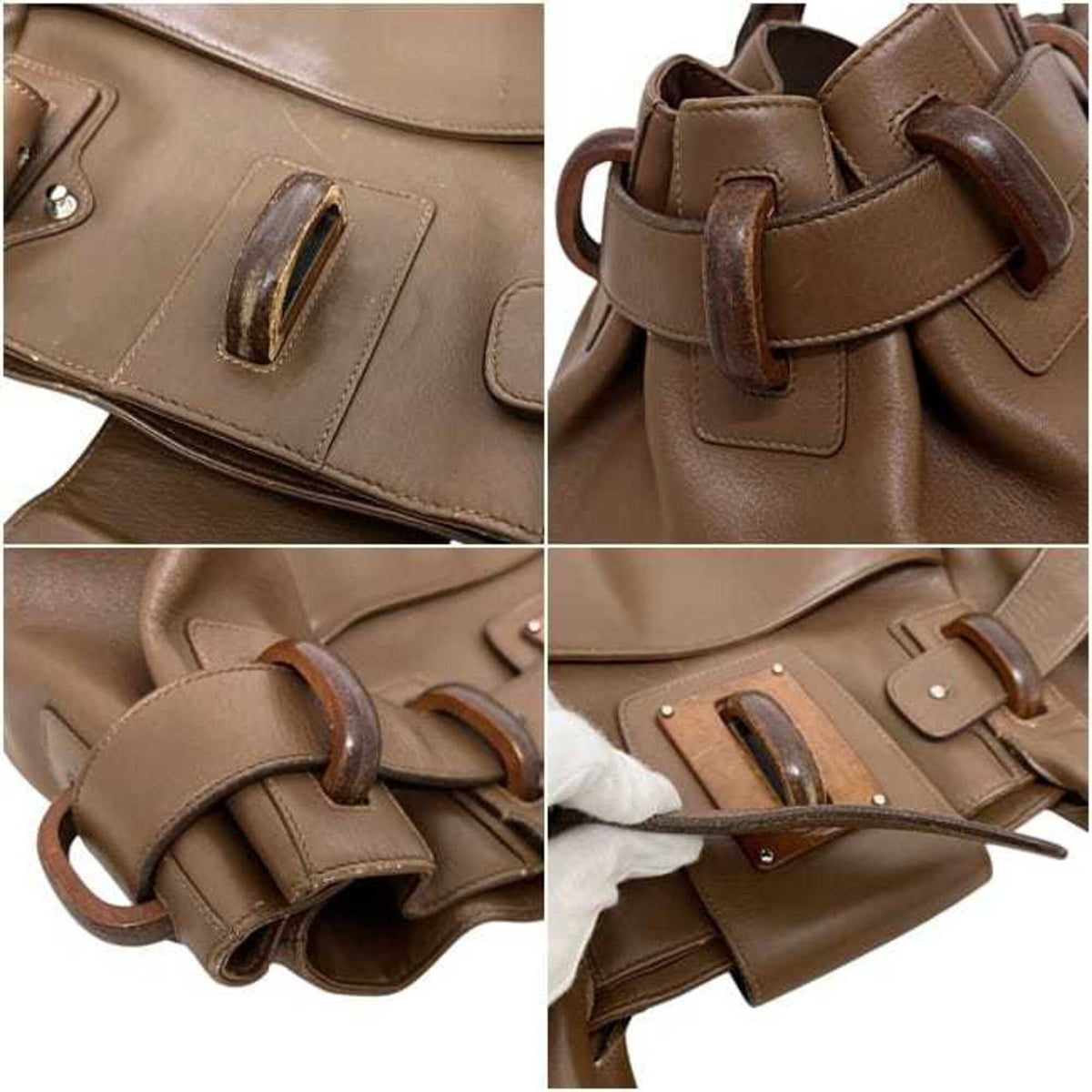 Salvatore Ferragamo Brown Leather Tote Bag (Pre-Owned)