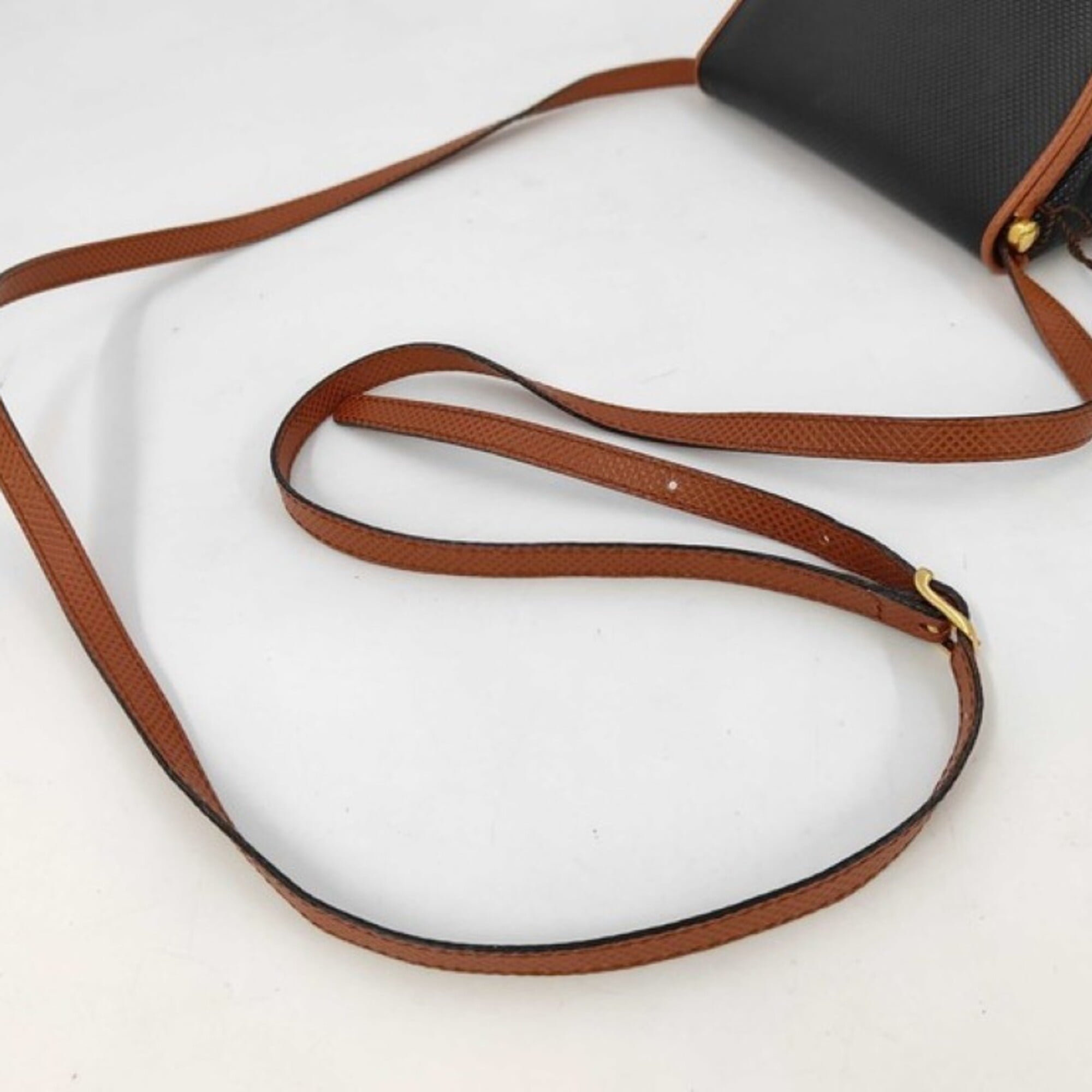 Bottega Veneta Black Brown Pvc Shoulder Bag (Pre-Owned)