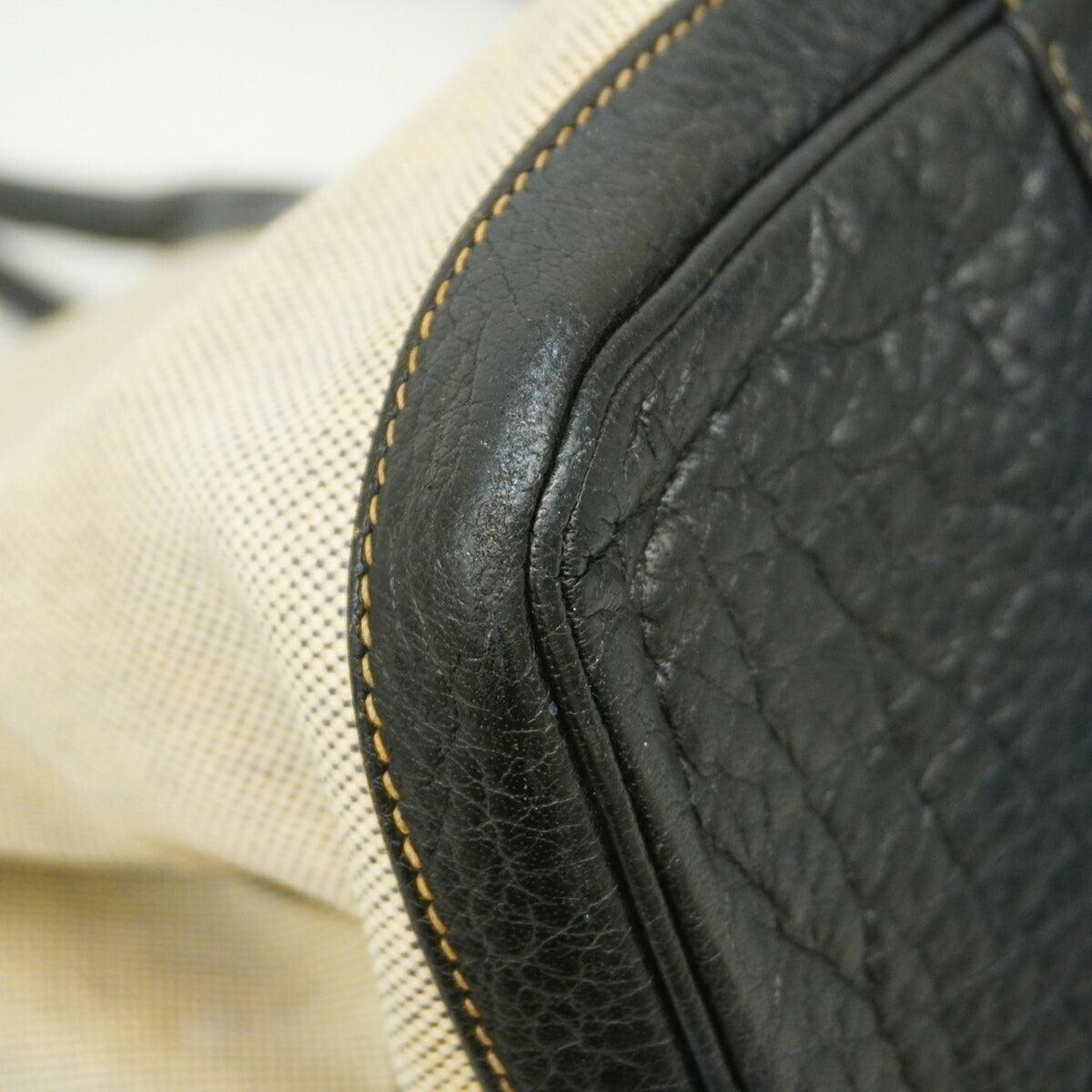 Hermes Black Toile H Tote Bag (Pre-Owned)