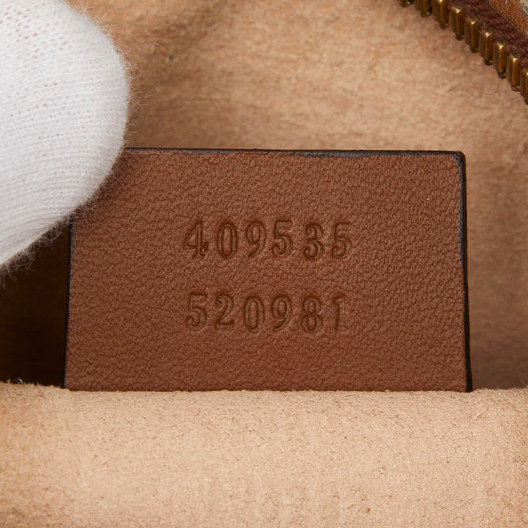 Gucci Beige Brown Pvc Leather Shoulder Bag (Pre-Owned)