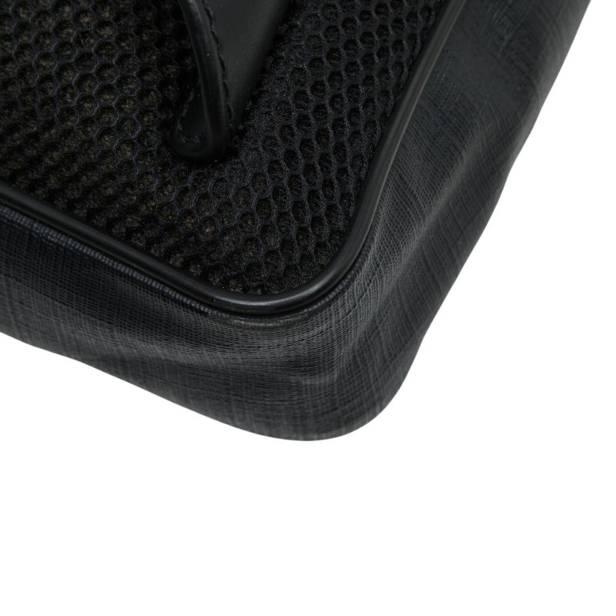 Gucci Black Gray Pvc Leather Fanny Pack (Pre-Owned)