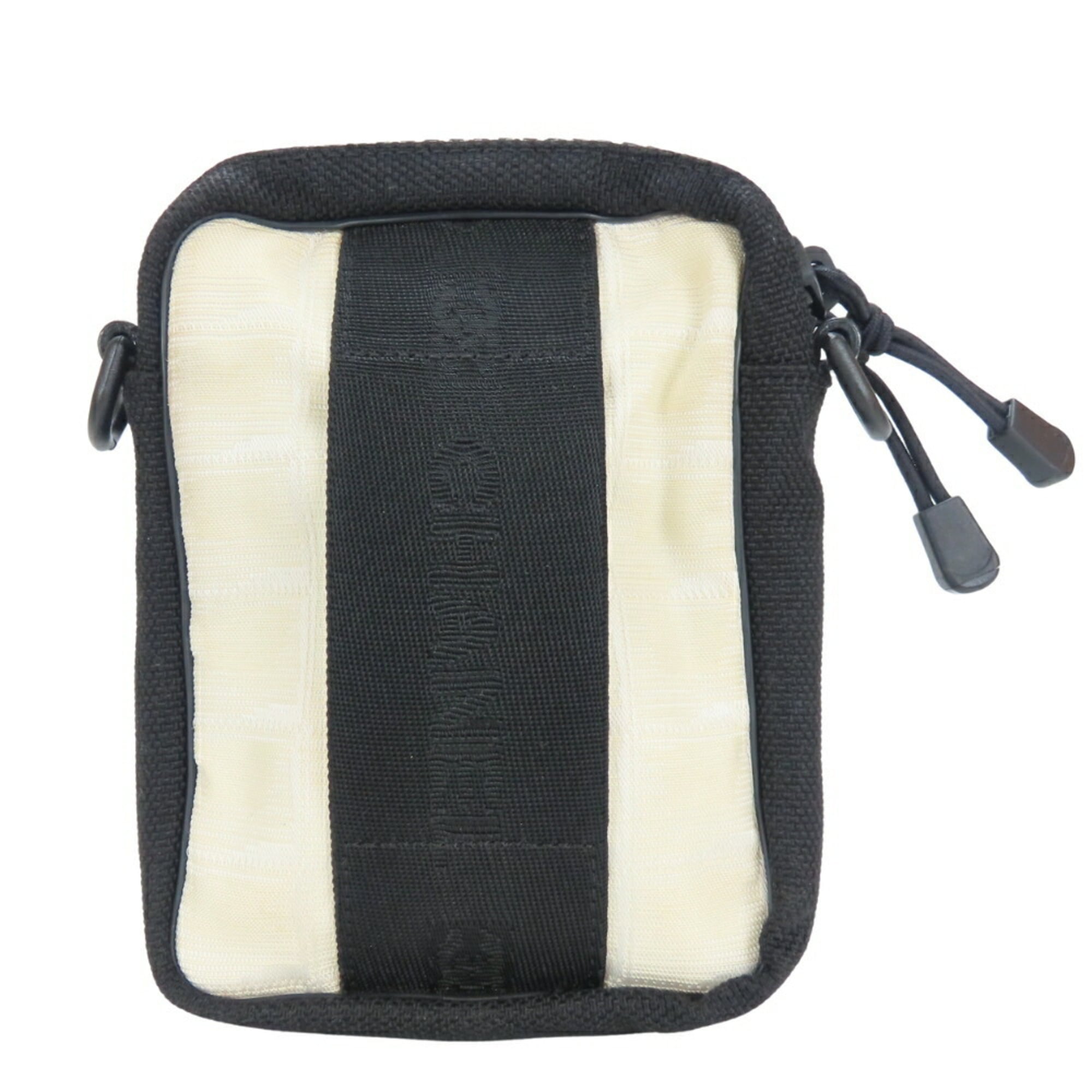 Chanel Black Ivory Jacquard Nylon Fanny Pack Pochette Shoulder Bag (Pre-Owned)