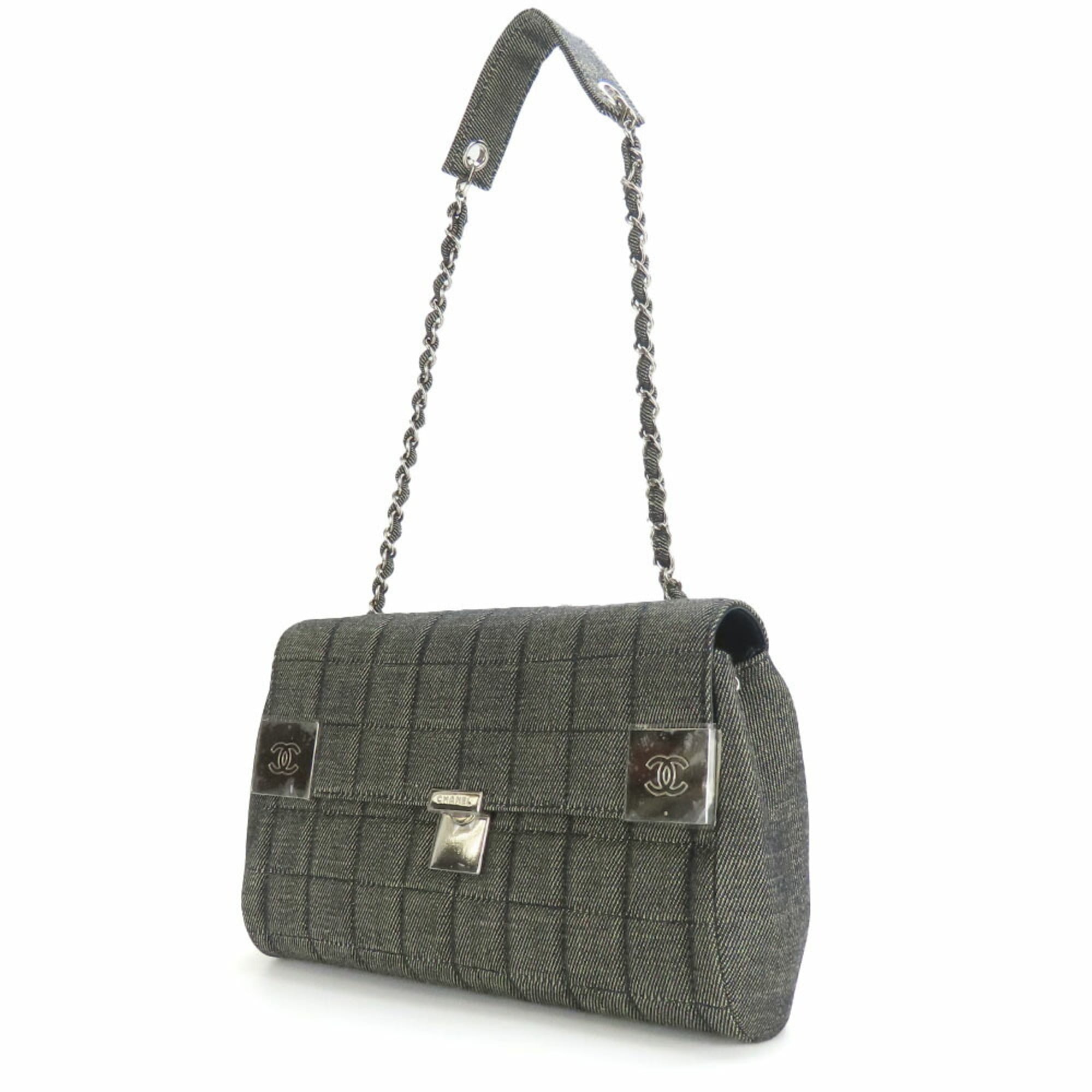 Chanel Navy Denim Shoulder Bag (Pre-Owned)