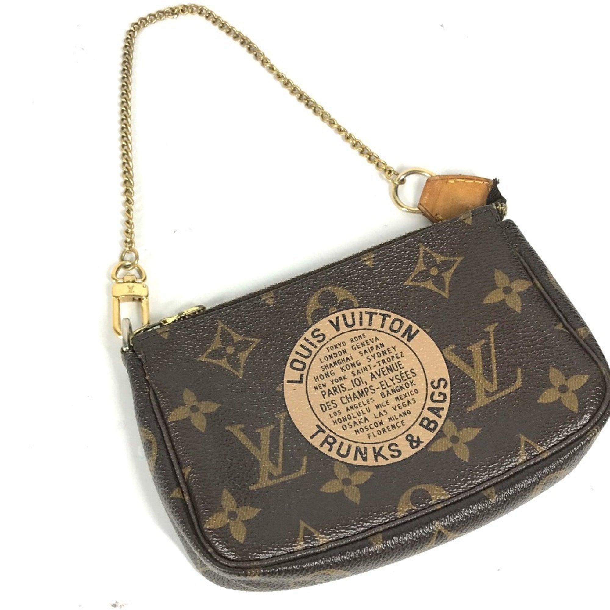 Louis Vuitton Brown Canvas Handbag Pochette (Pre-Owned)