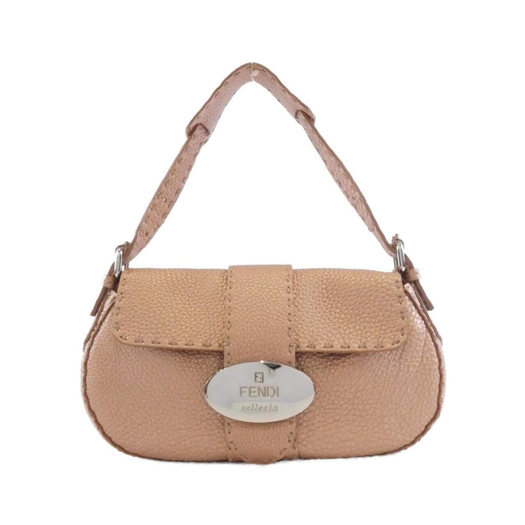 Fendi Pink Leather Shoulder Bag (Pre-Owned)