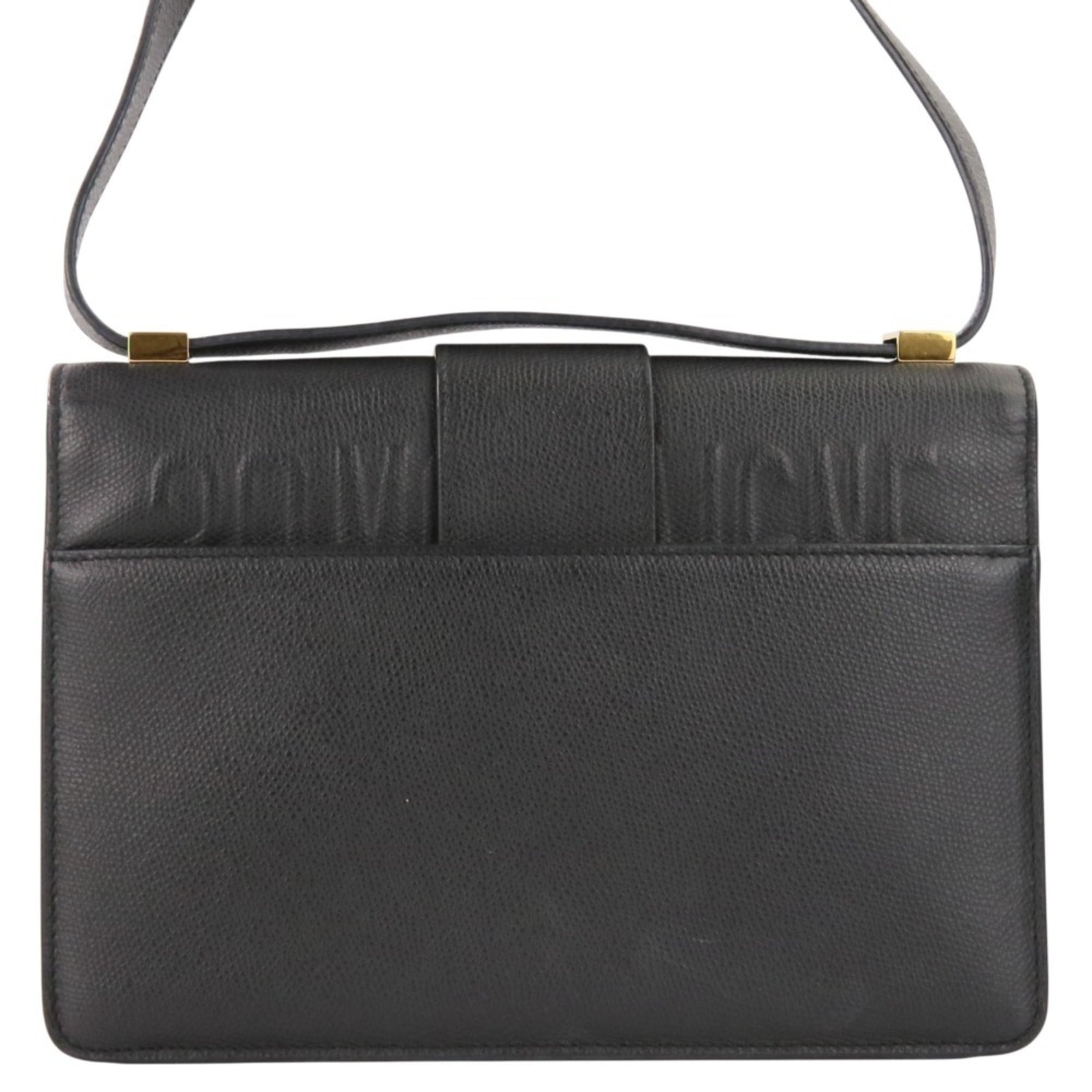 Christian Dior Black Leather Shoulder Bag (Pre-Owned)