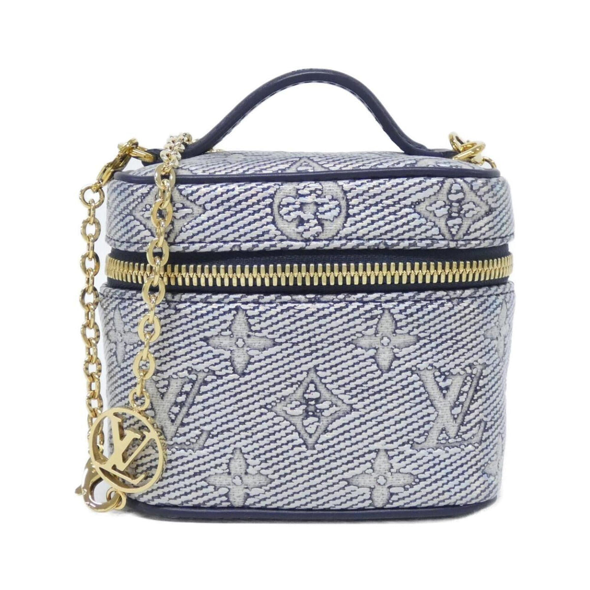 Louis Vuitton Blue Cotton Handbag (Pre-Owned)