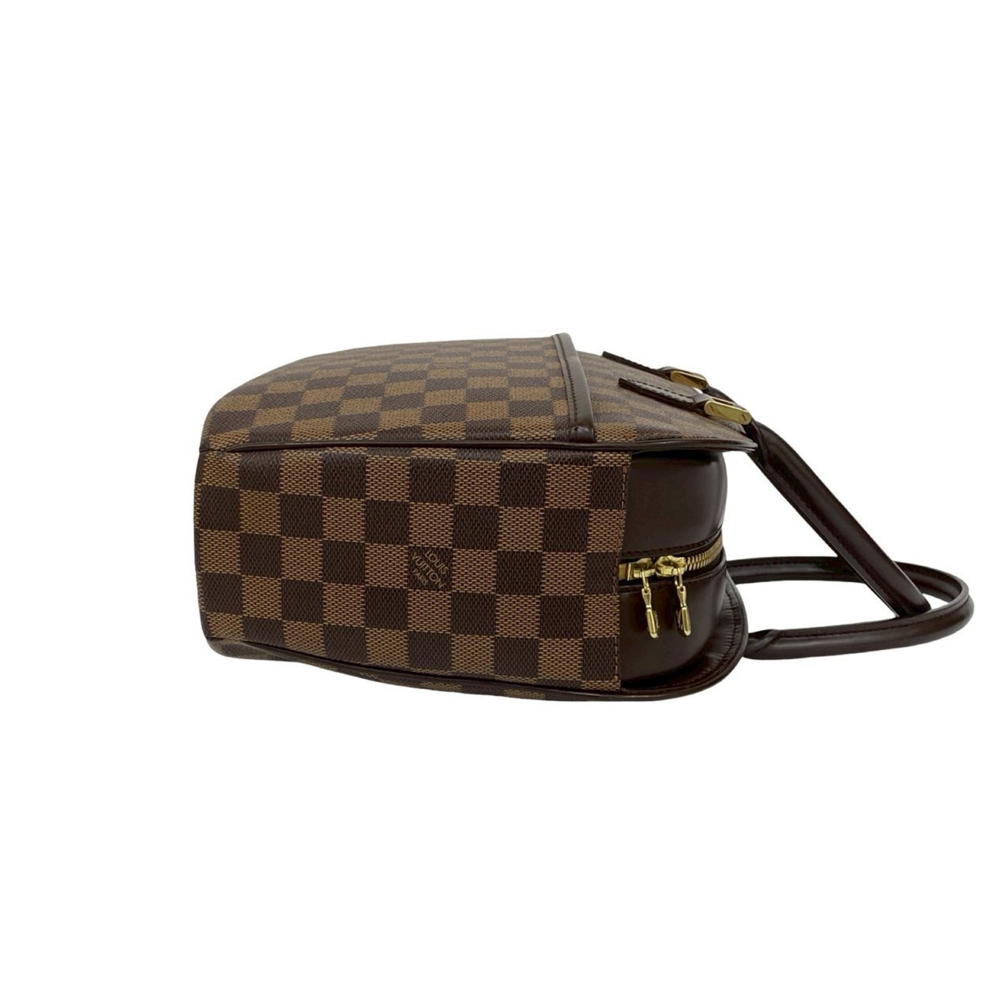 Louis Vuitton Brown Leather Pvc Boston Bag Handbag (Pre-Owned)